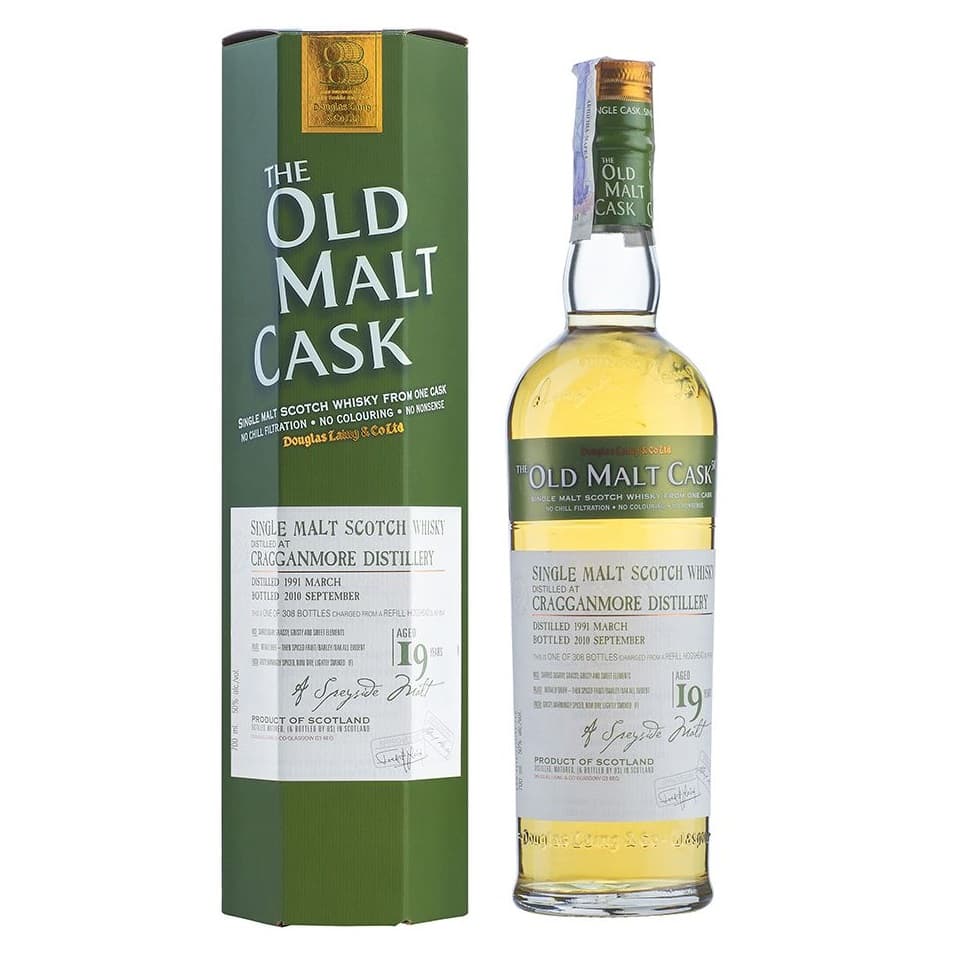Віскі Cragganmore Vintage 1991 19 yo Single Malt Scotch Whisky 50% 0.7 л