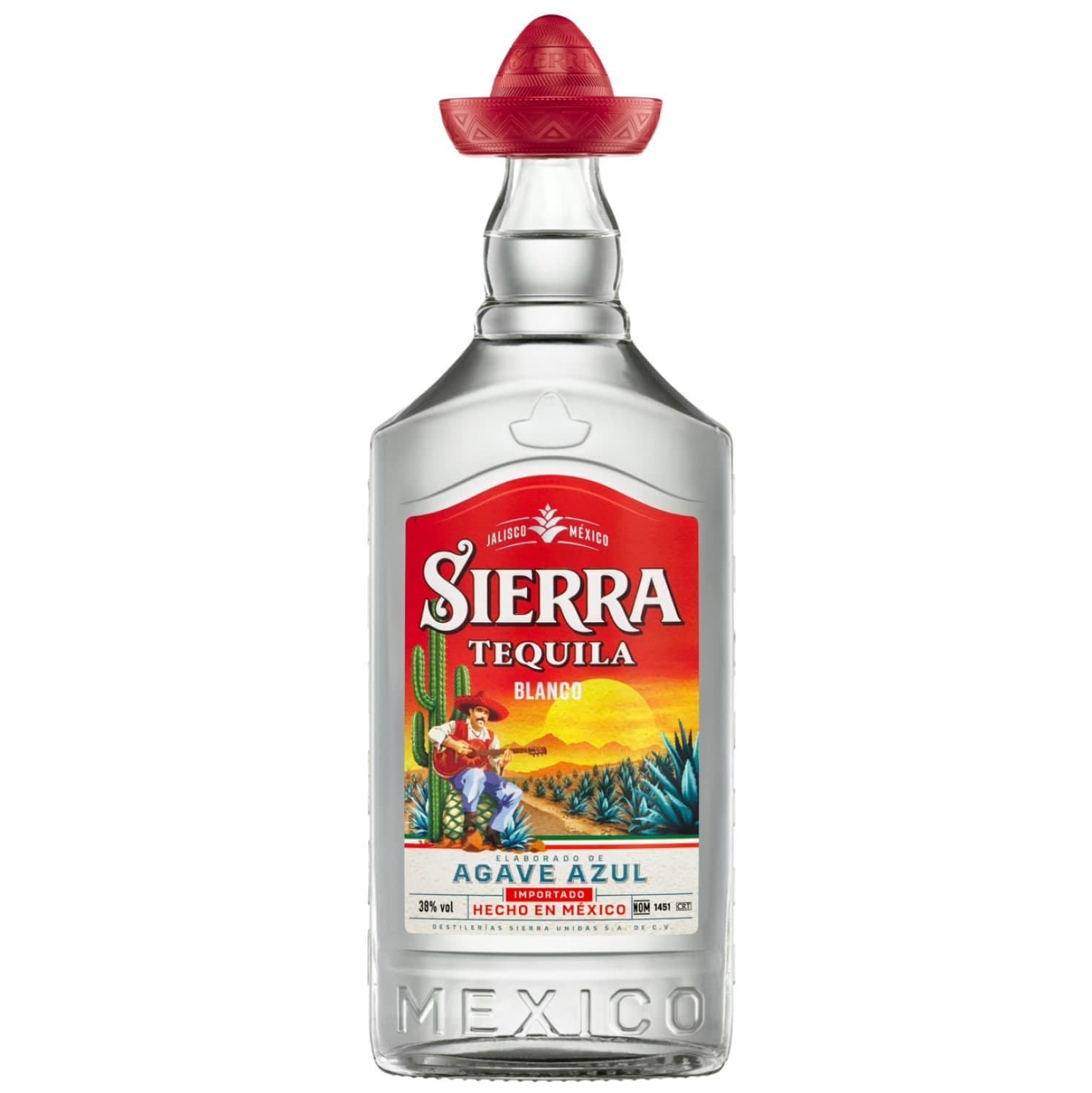 Упаковка текіли Sierra Blanco 35% 4.2 л (0.7 л х 6 шт.)