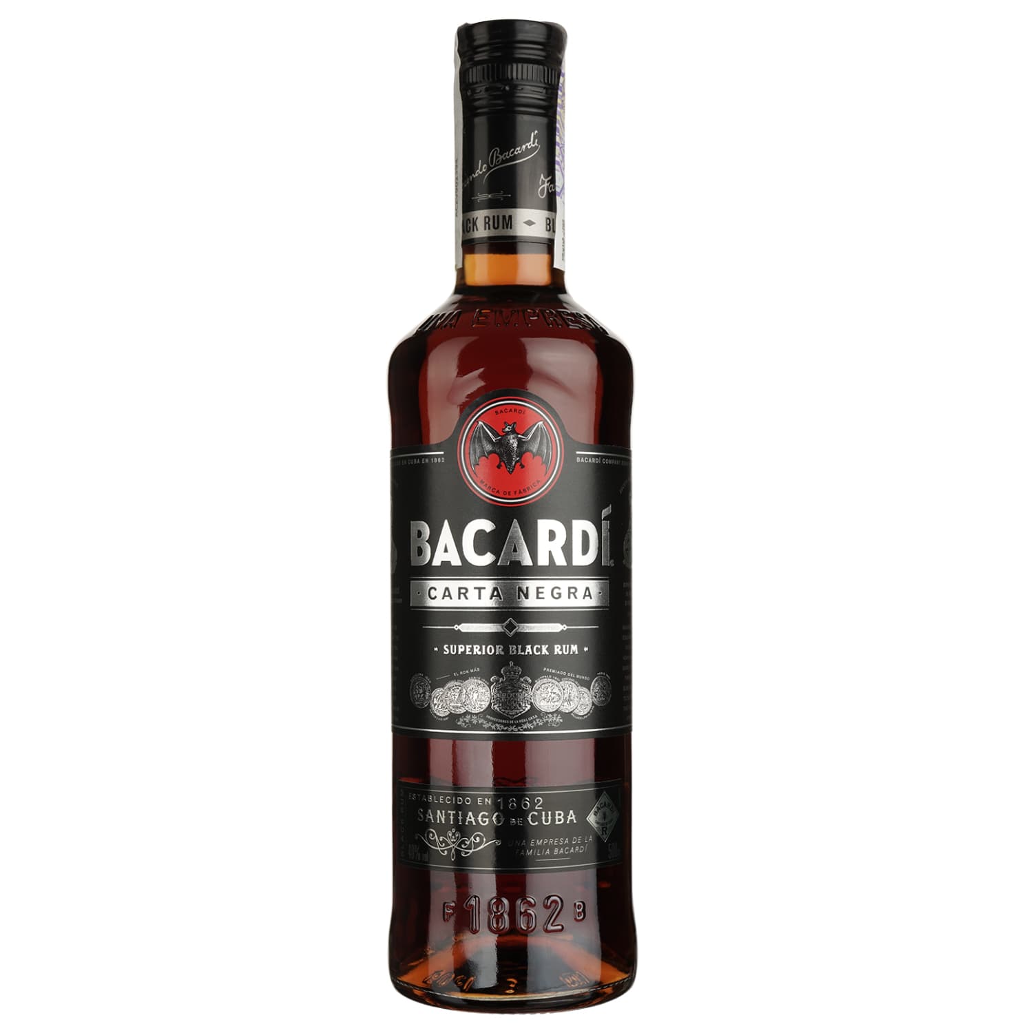 Ром Bacardi Carta Negra чорний, 40%, 0,5 л