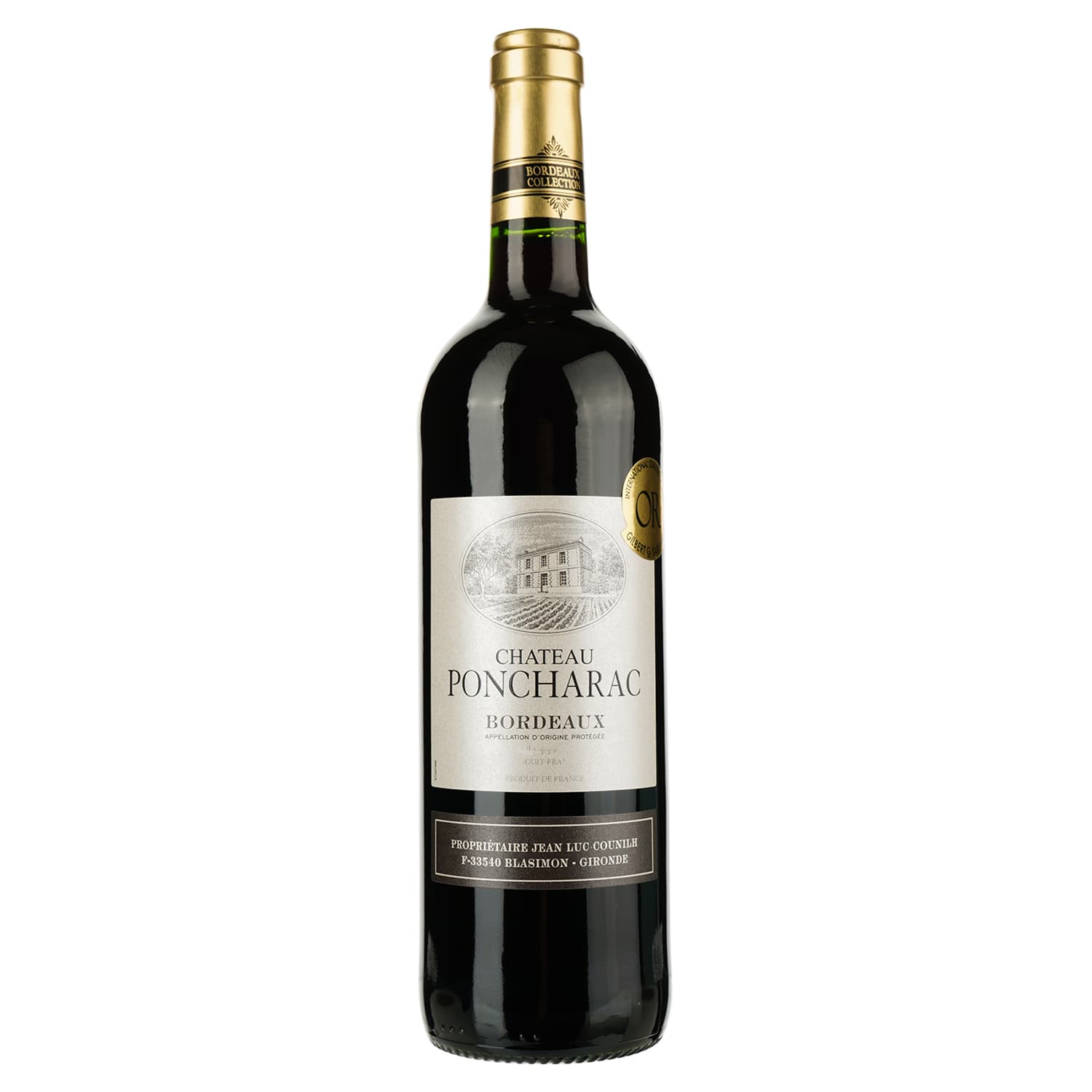 Вино Chateau Poncharac, червоне, сухе, 0,75 л