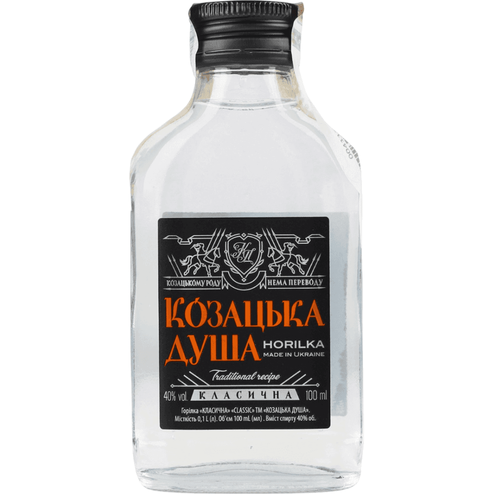 Горілка Козацька душа класична 40% 0.1 л