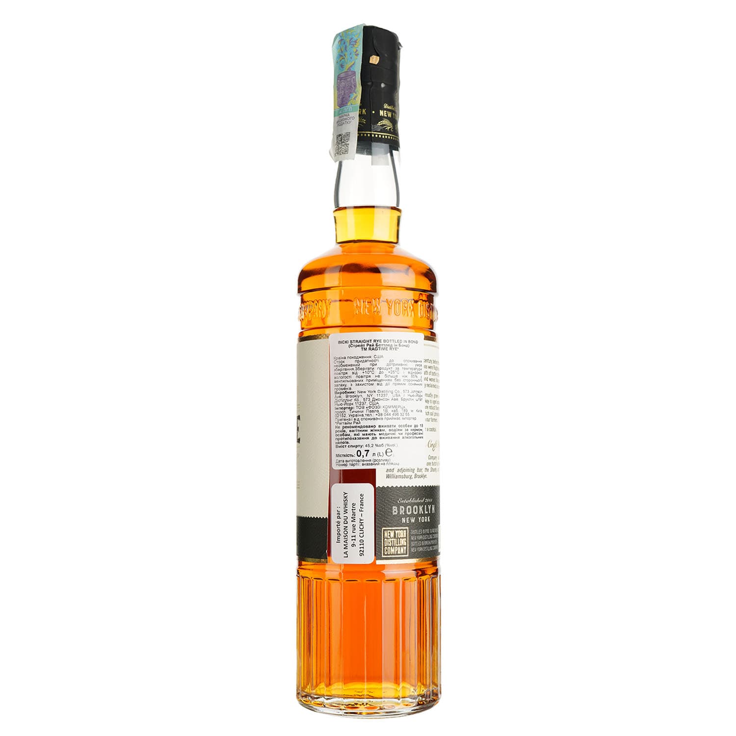 Віскі Ragtime Rye 3 Year Old 45.2% 0.7 л