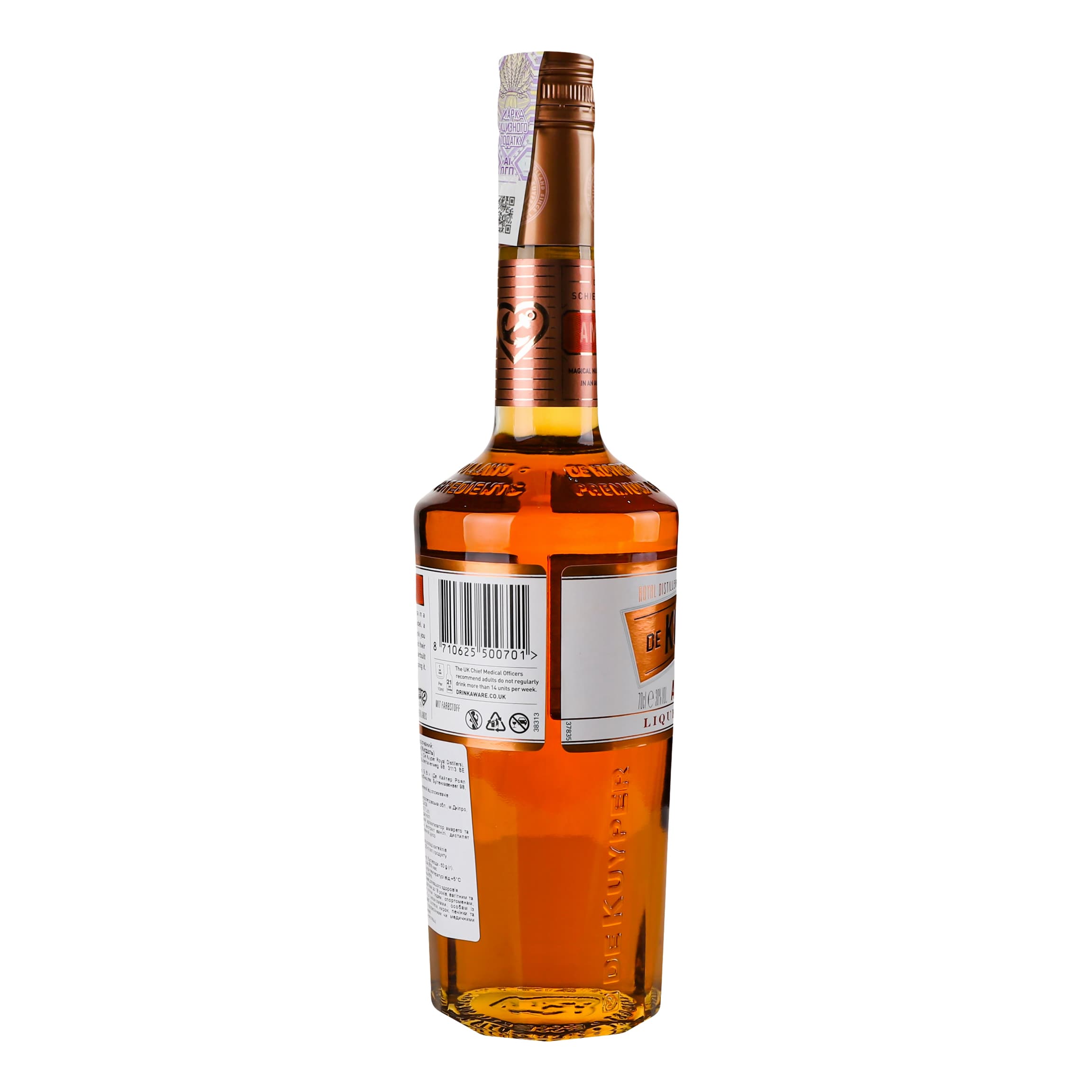 Лікер De Kuyper Amaretto Мигдаль, 30%, 0,7 л