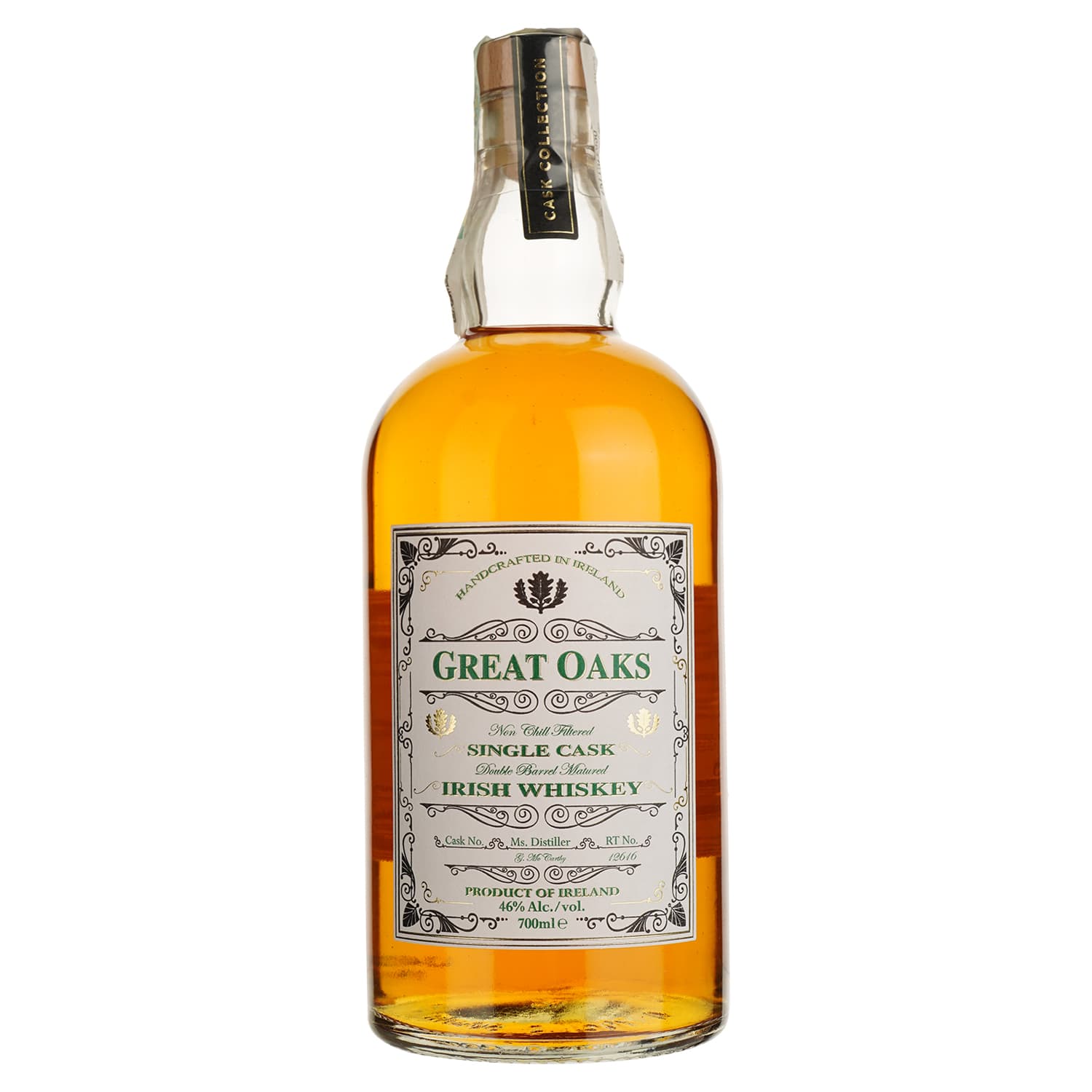 Віскі Great Oaks Single Cask Irish Whiskey 46% 0.7 л