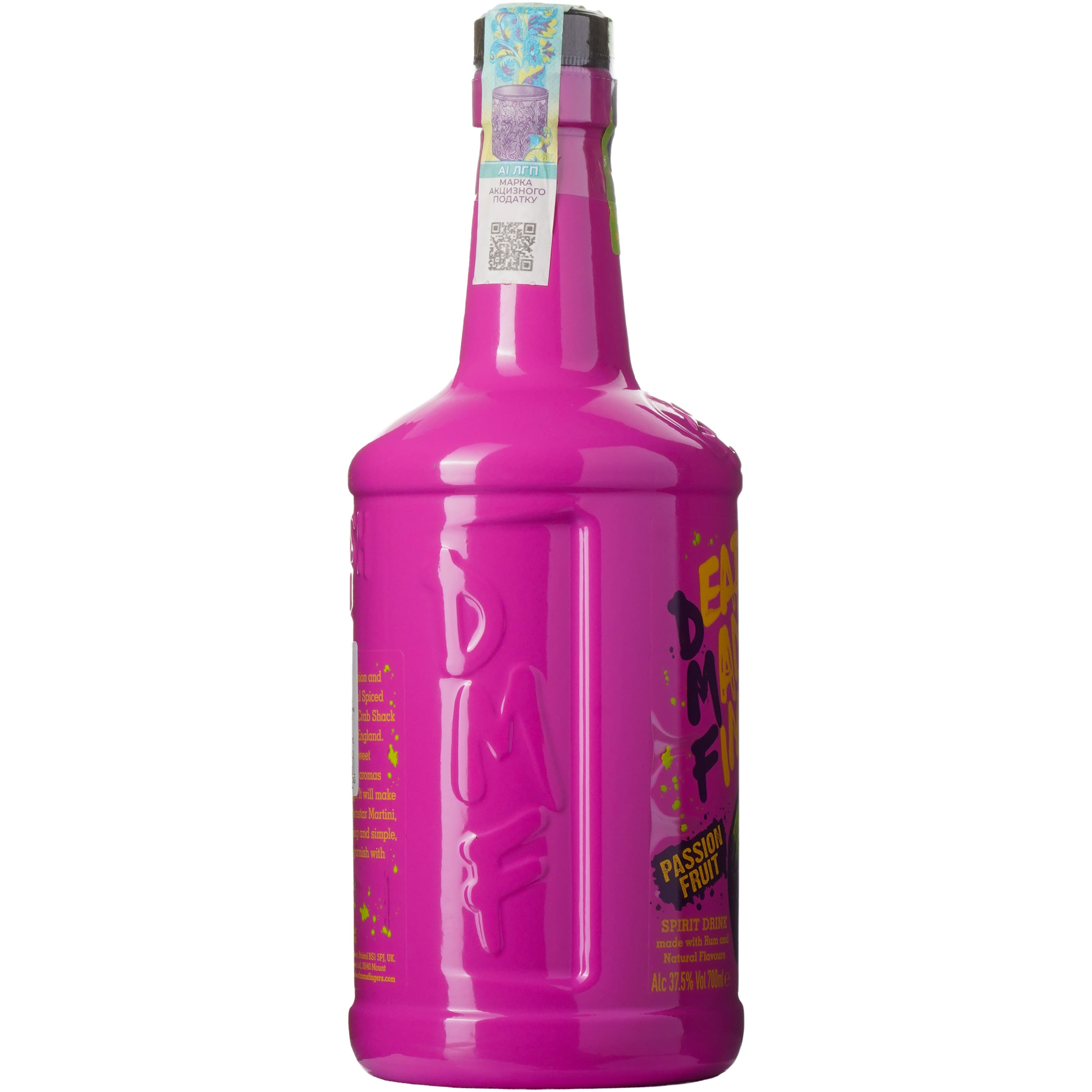 Алкогольний напій на основі рому Dead Man's Fingers (DMF) Passionfruit 38% 0.7 л (5011166063612)