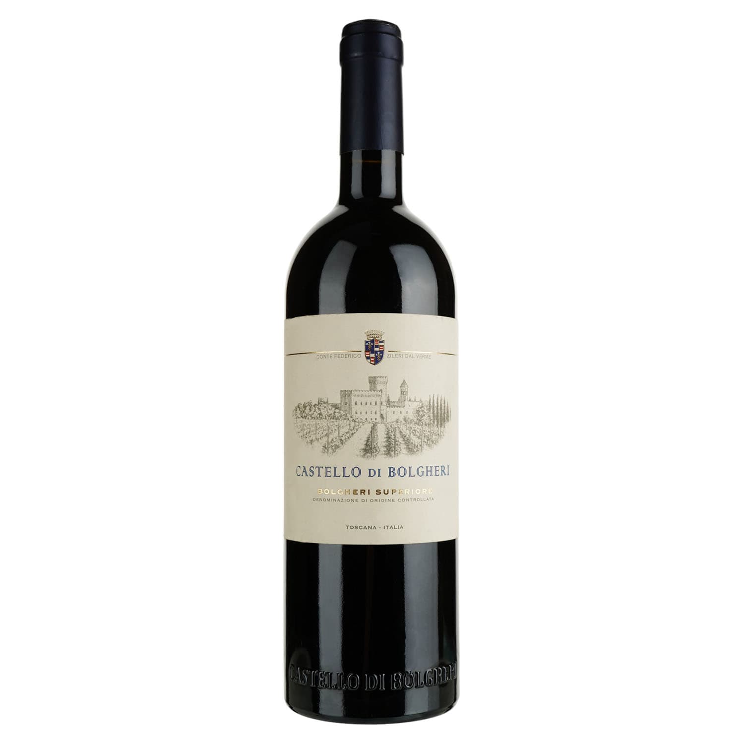 Вино Castello di Bolgheri Bolgheri Superiore DOC, червоне, сухе, 0,75 л