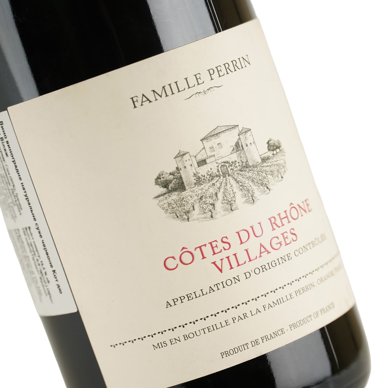 Вино Famille Perrin Cotes du Rhone Villages, червоне, сухе, 14,5%, 0,75 л