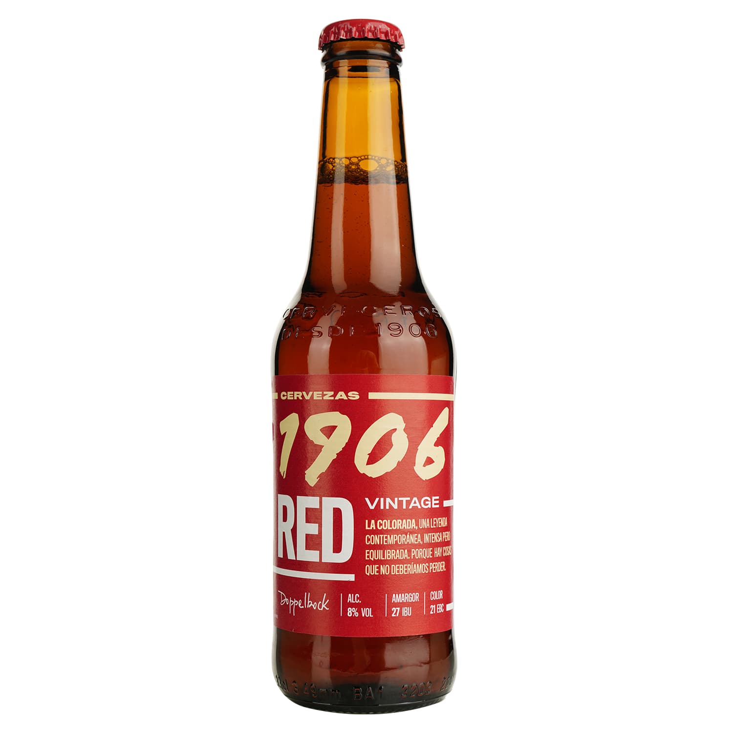 Пиво Estrella Galicia 1906 Red Vintage світле 8% 0.33 л