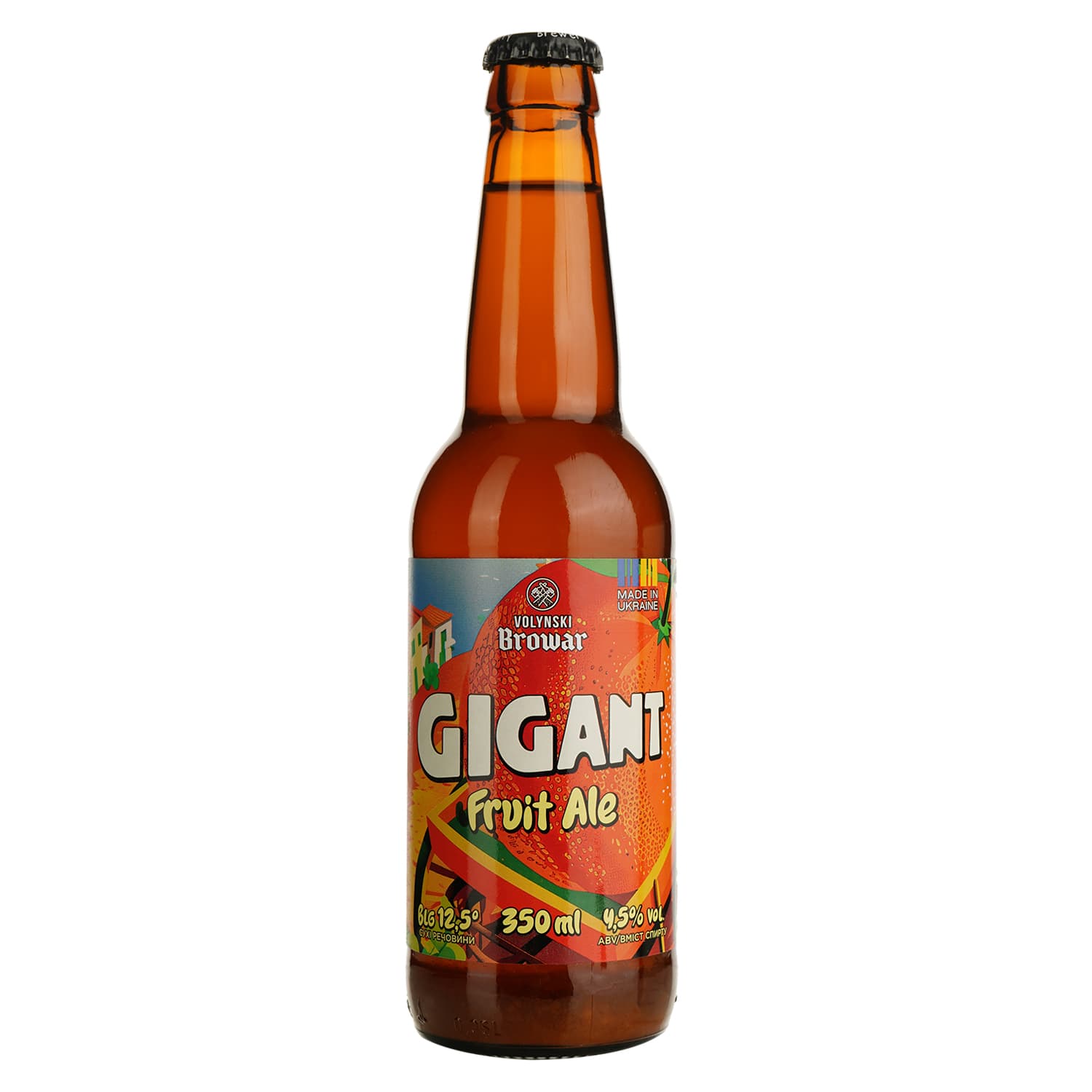 Пиво Volynski Browar Gigant світле 4.5% 0.35 л
