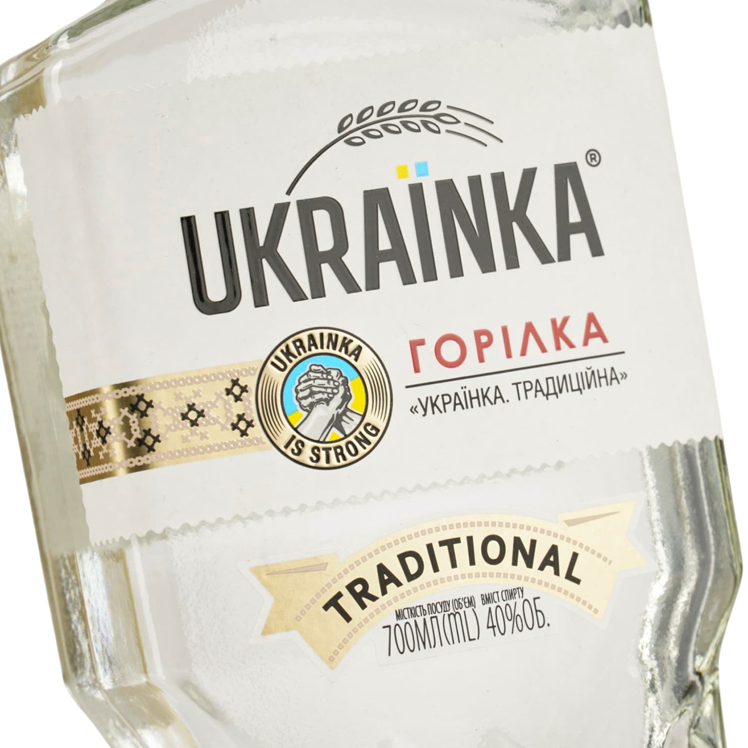 Горілка Ukrainka Traditional 40% 0.7 л