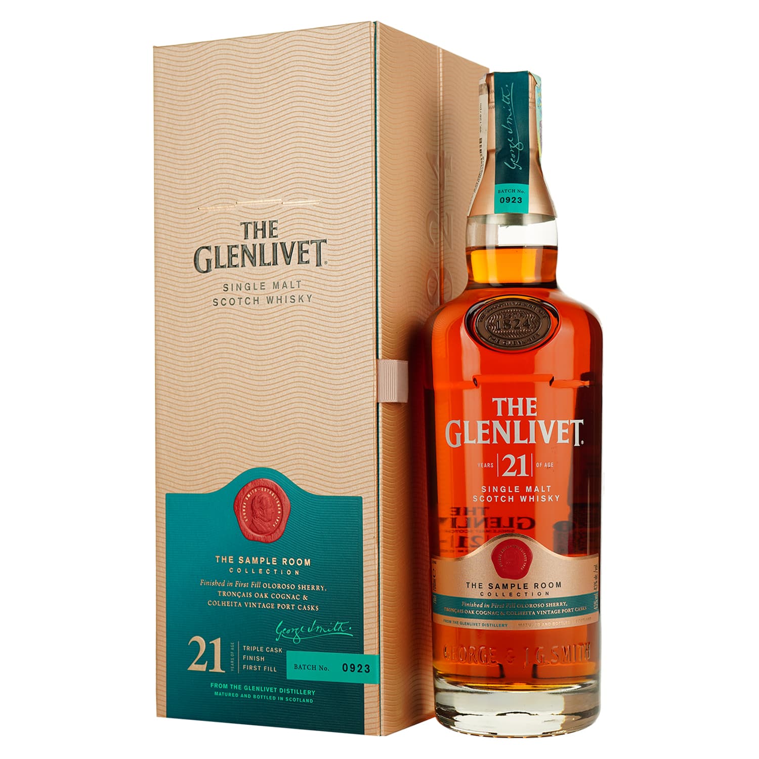 Віскі The Glenlivet 21 yo Single Malt Scotch Whisky 43% 0.7 л