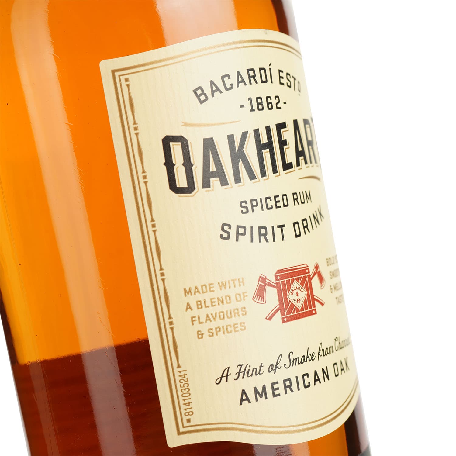 Спиртний напій на основі рому Bacardi Oakheart Original, 35%, 0,5 л