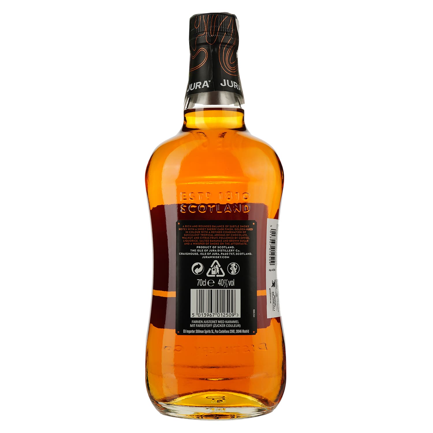 Віскі Jura 12 yo Single Malt Scotch Whisky 40%, 0.7 л