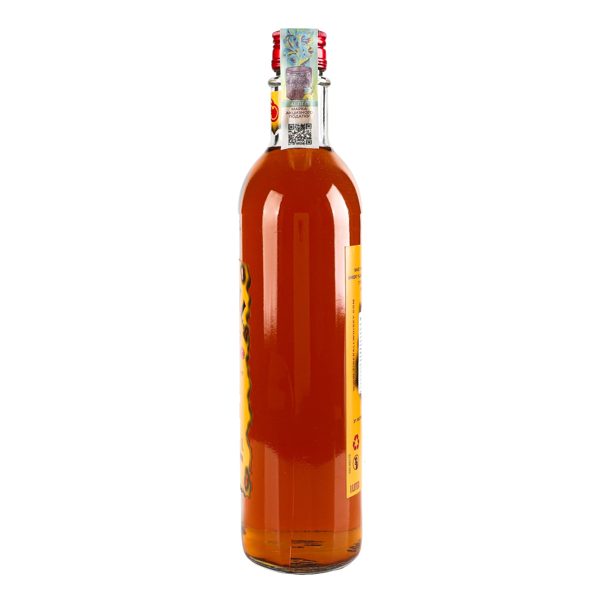 Напій на основі віскі Fireball Cinnamon Whisky, 33%, 1 л (800762)
