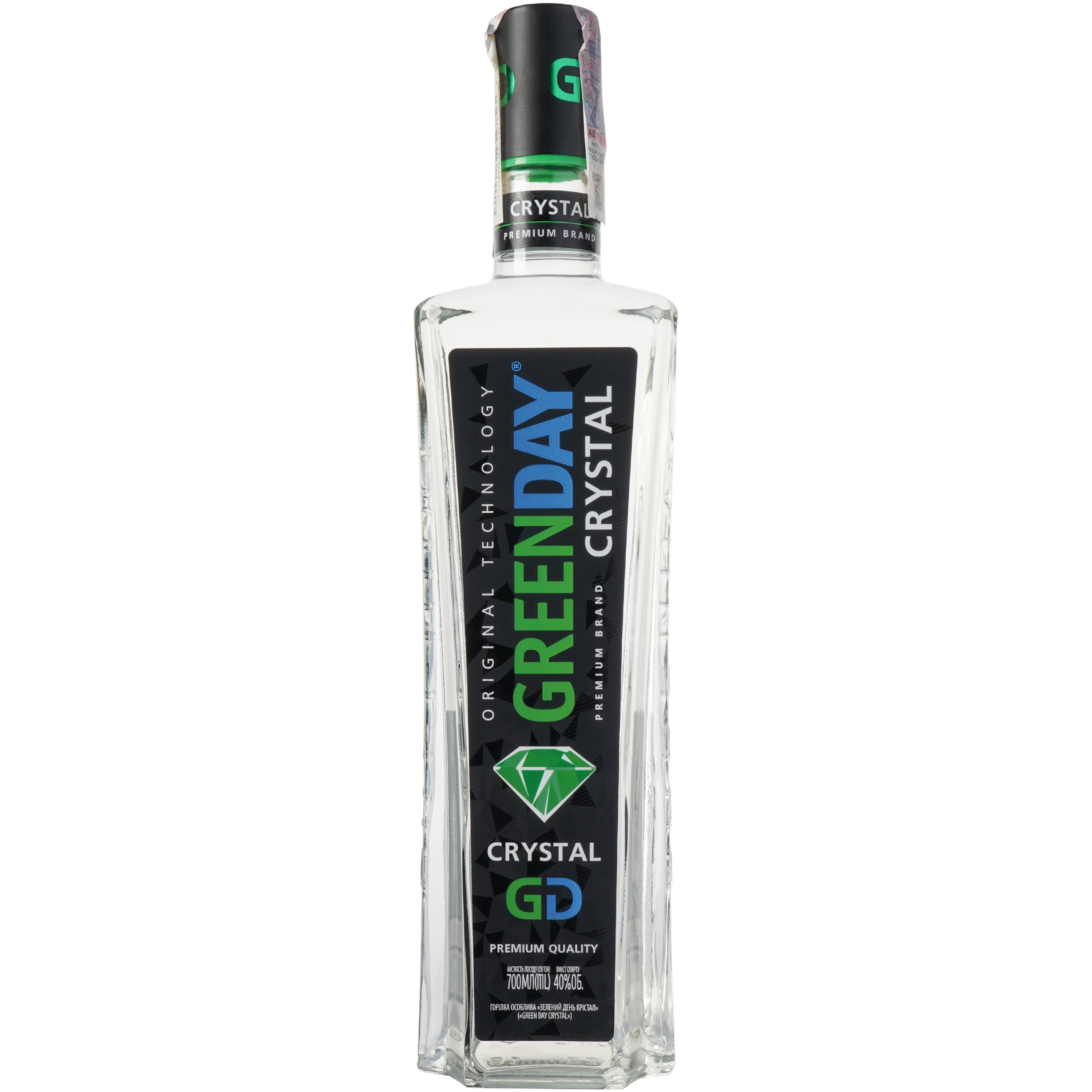 Горілка Green Day Crystal 40% 0.7 л