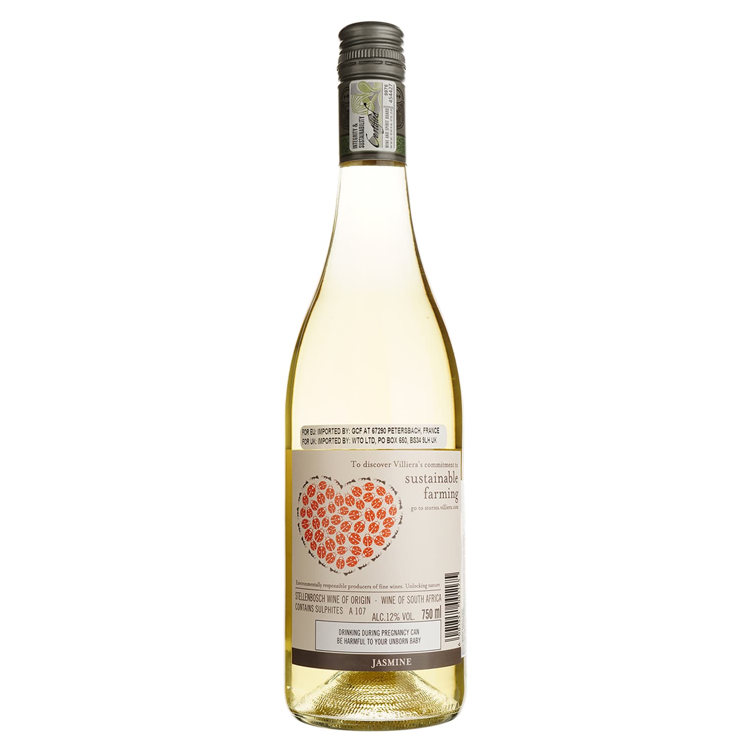 Вино Villiera Jasmine Fragrant White біле напівсухе 0.75 л