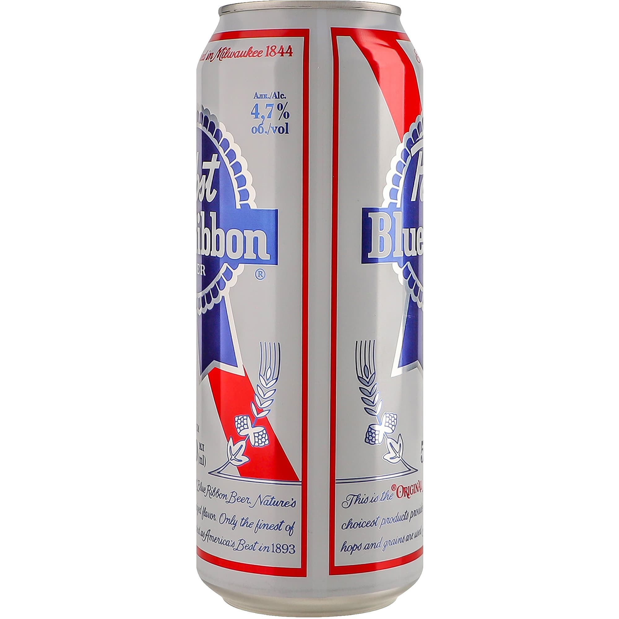 Пиво Pabst Blue Ribbon світле 0.5л 5% з/б
