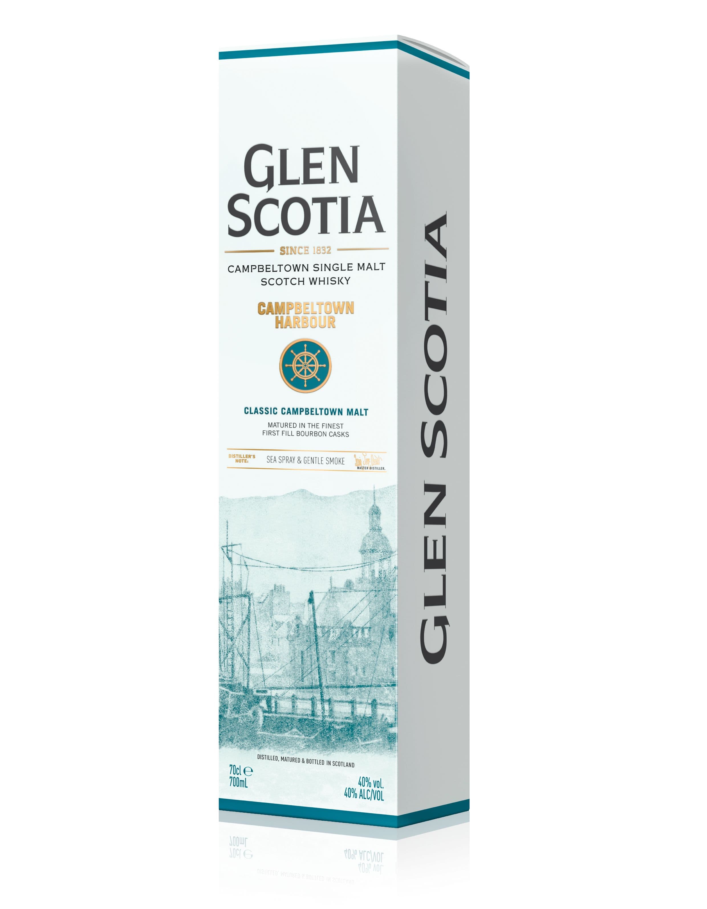 Віскі Glen Scotia Campbeltown Harbour Single Malt Scotch Whisky 40% 0.7 л у подарунковій упаковці