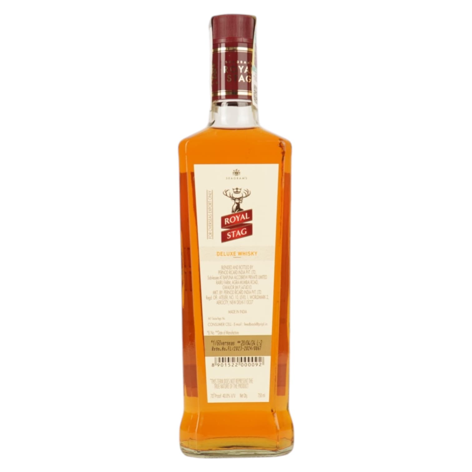 Віскі Royal Stag Deluxe Blended 40% 0.75 л