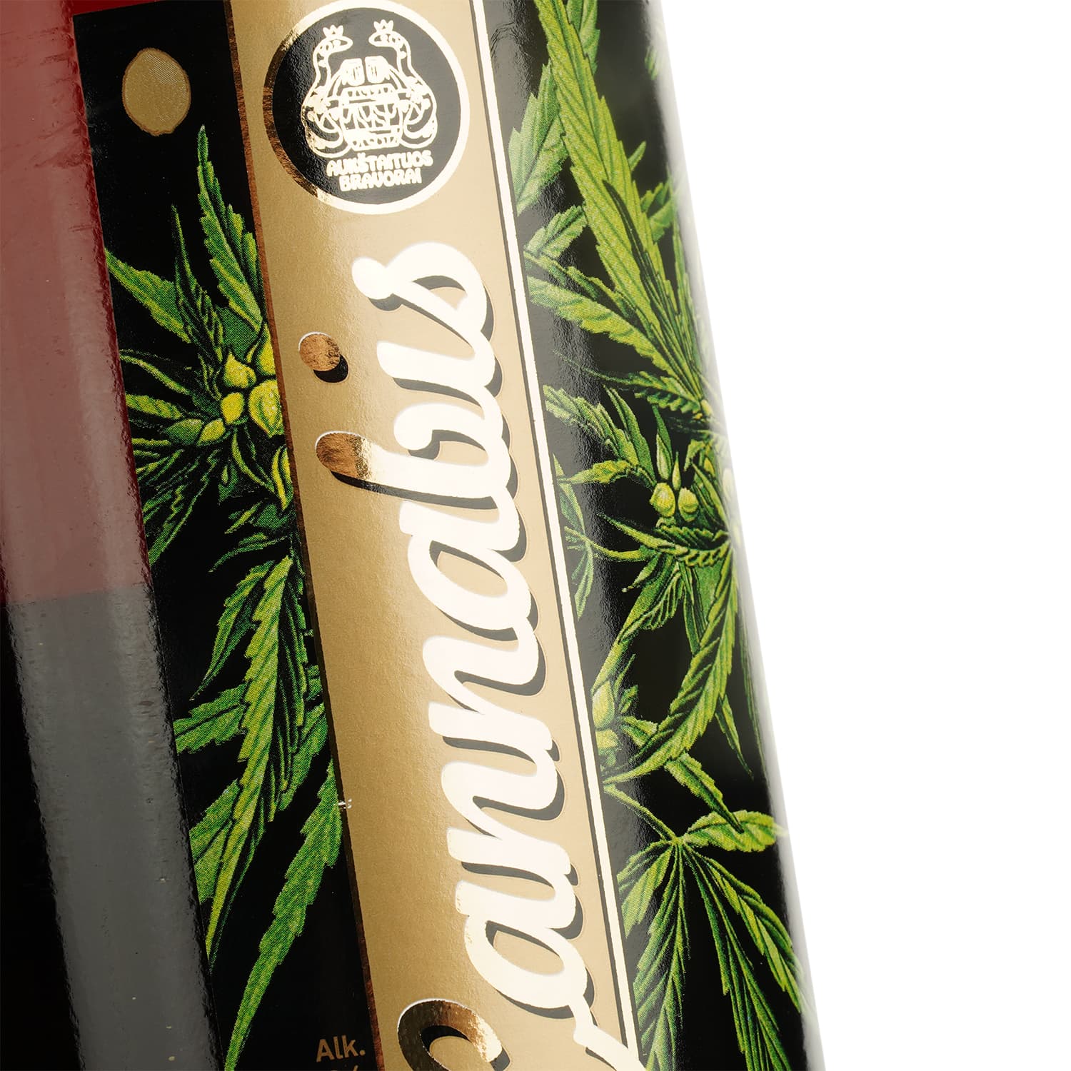 Пиво Aukstaitijos Bravorai Cannabis напівтемне нефільтроване 5% 1 л
