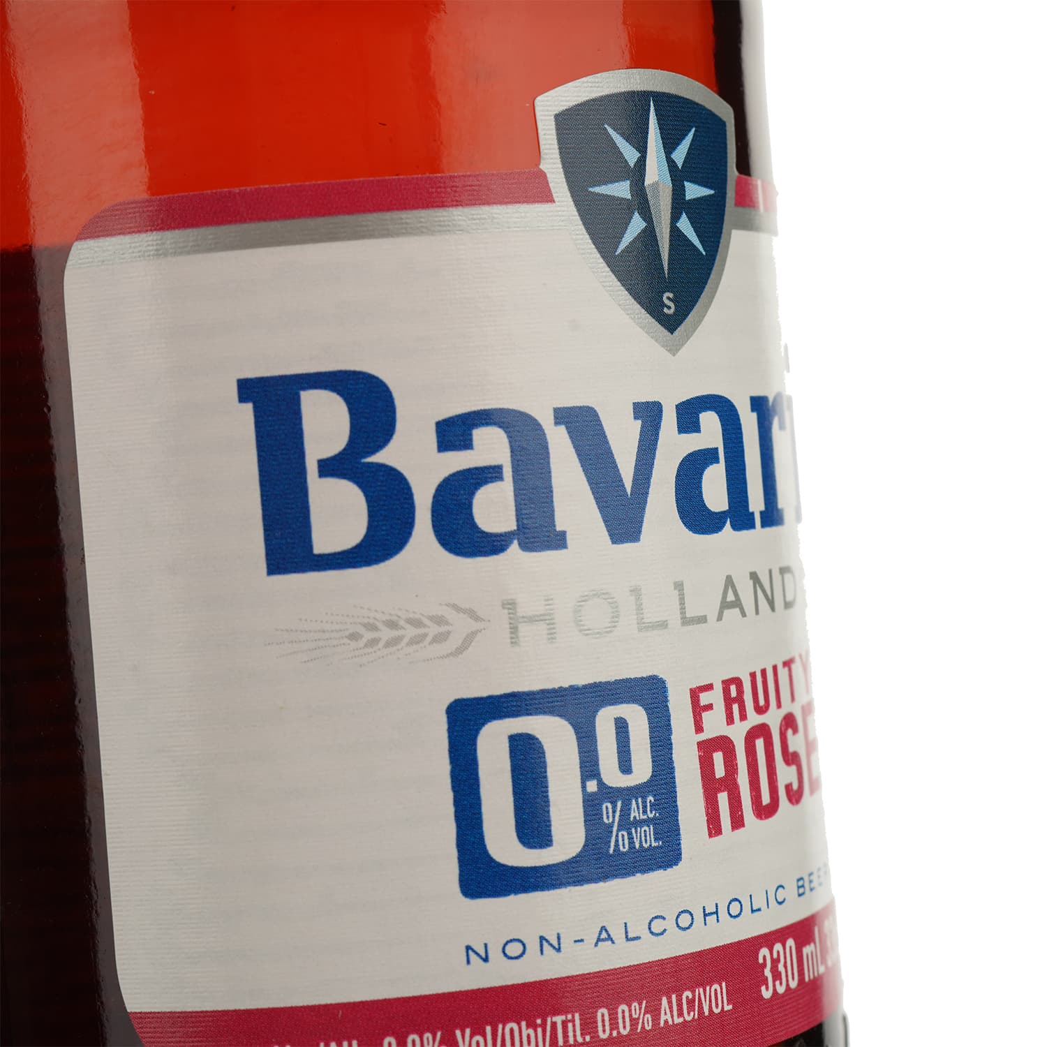 Пиво безалкогольне Bavaria Fruity Rose світле фільтроване 0% 0.33 л