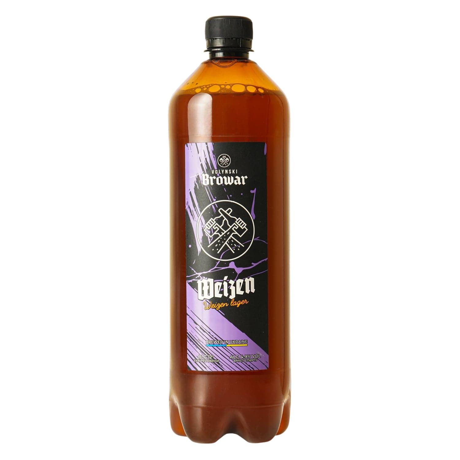 Пиво Volynski Browar Weizen, світле, 4,9%, 1 л