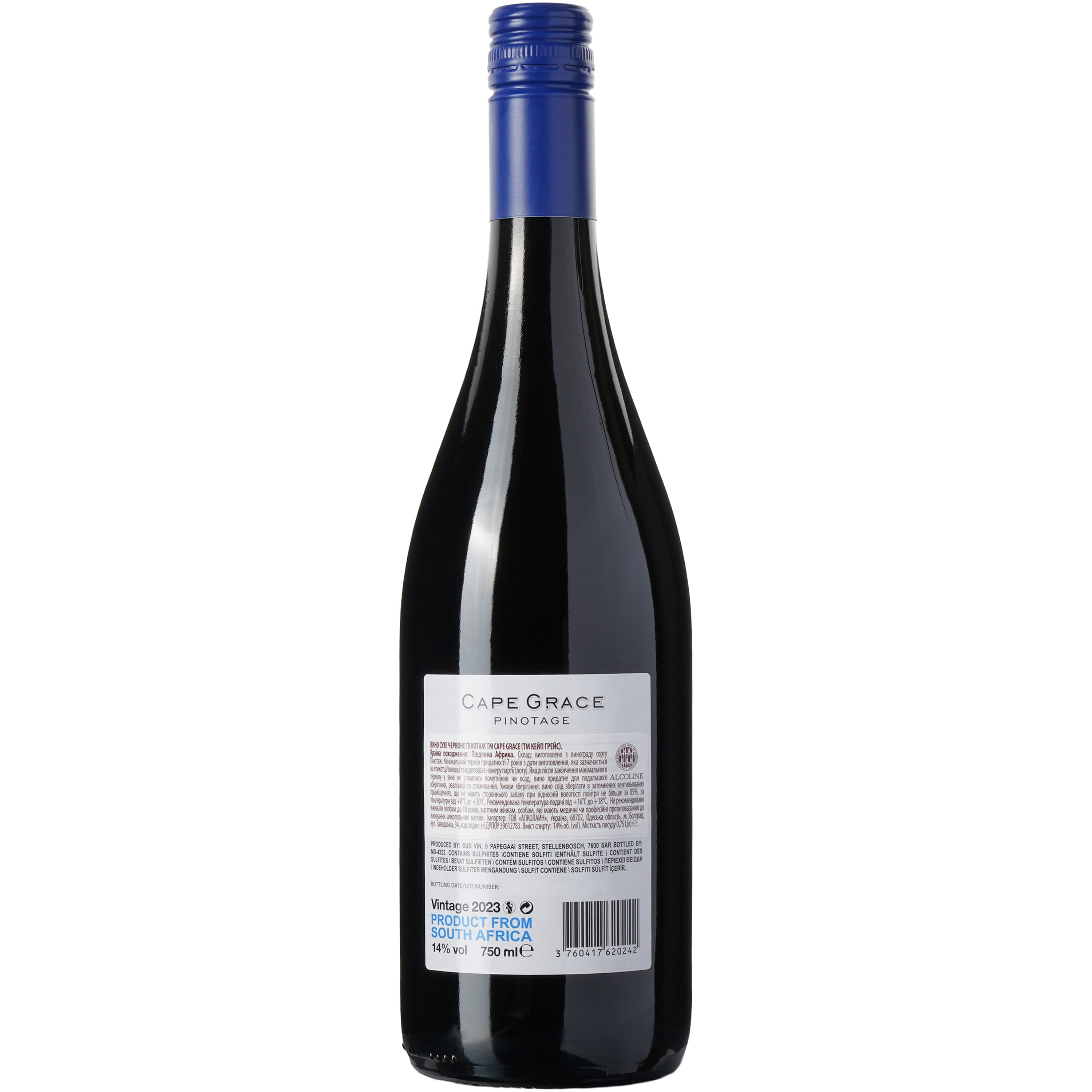 Вино Cape Grace Pinotage червоне сухе 0.75 л