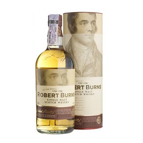 Віскі Robert Burns Single Malt Scotch Whisky 43% 0.7 л у тубусі