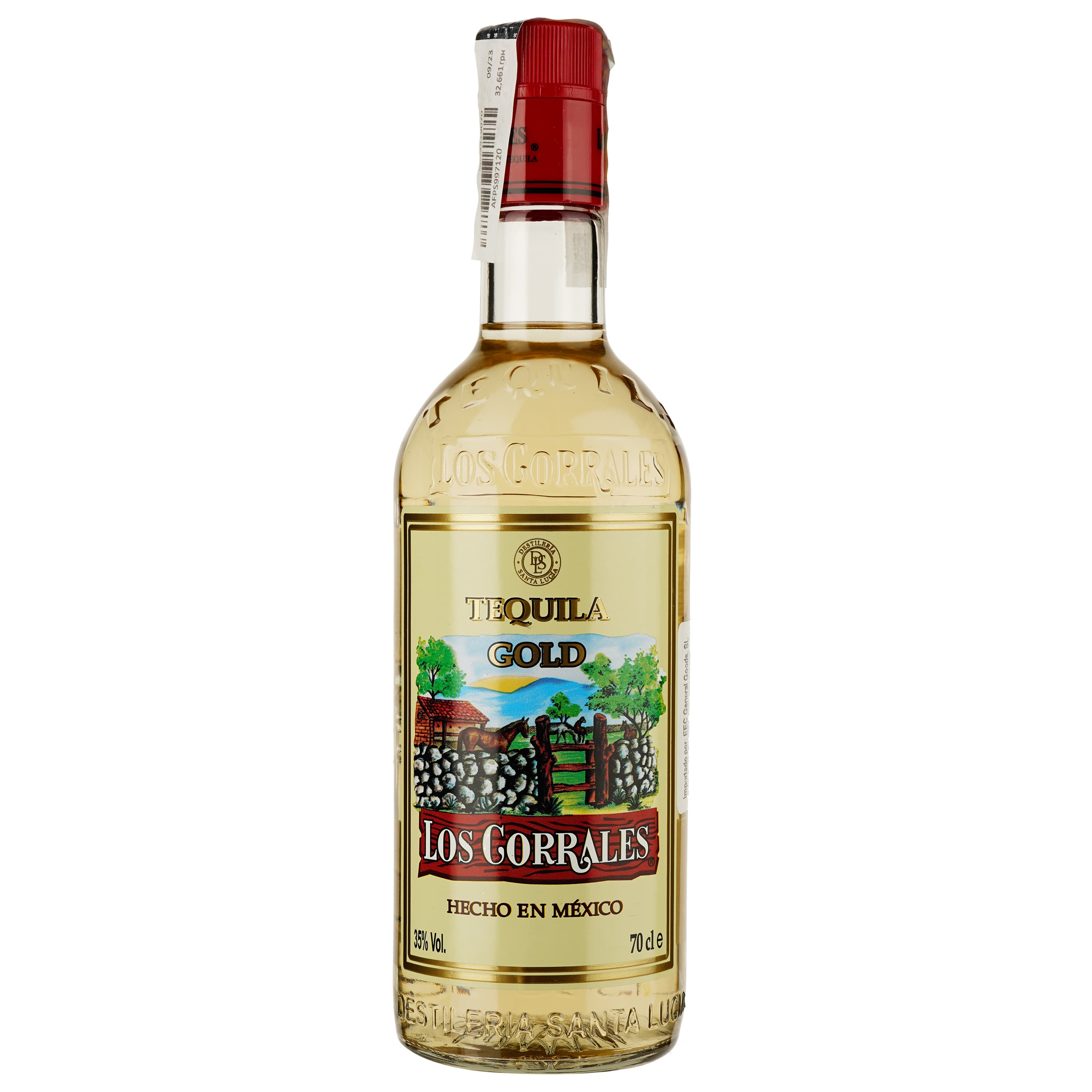 Текіла Los Corrales Gold 35% 0.7 л