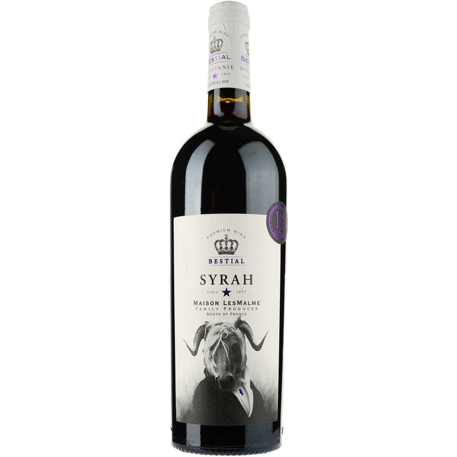 Вино Bestial Syrah IGP Pays D'Oc, червоне, сухе, 0,75 л