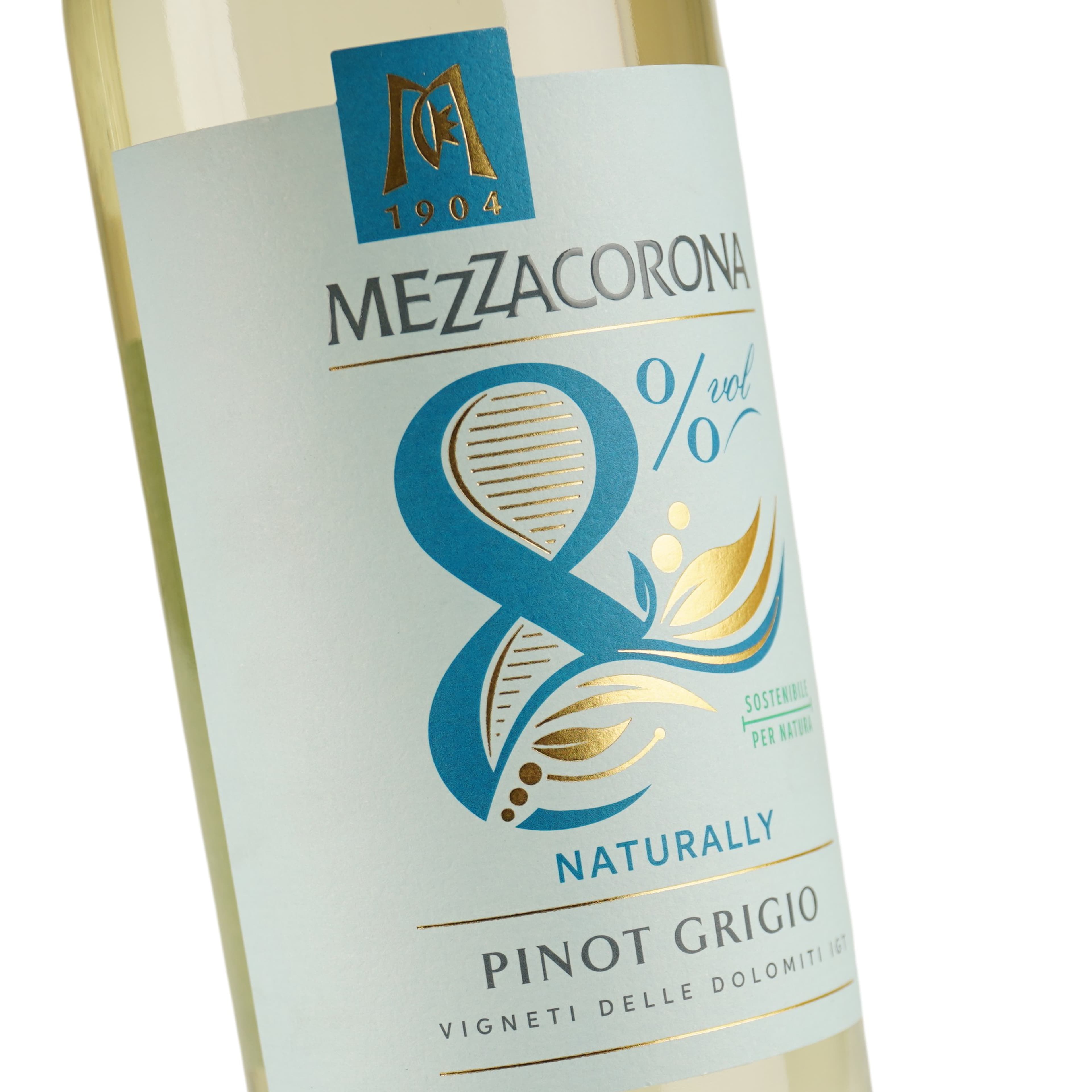 Вино Mezzacorona Pinot Grigio біле напівсолодке 8% 0.75 л
