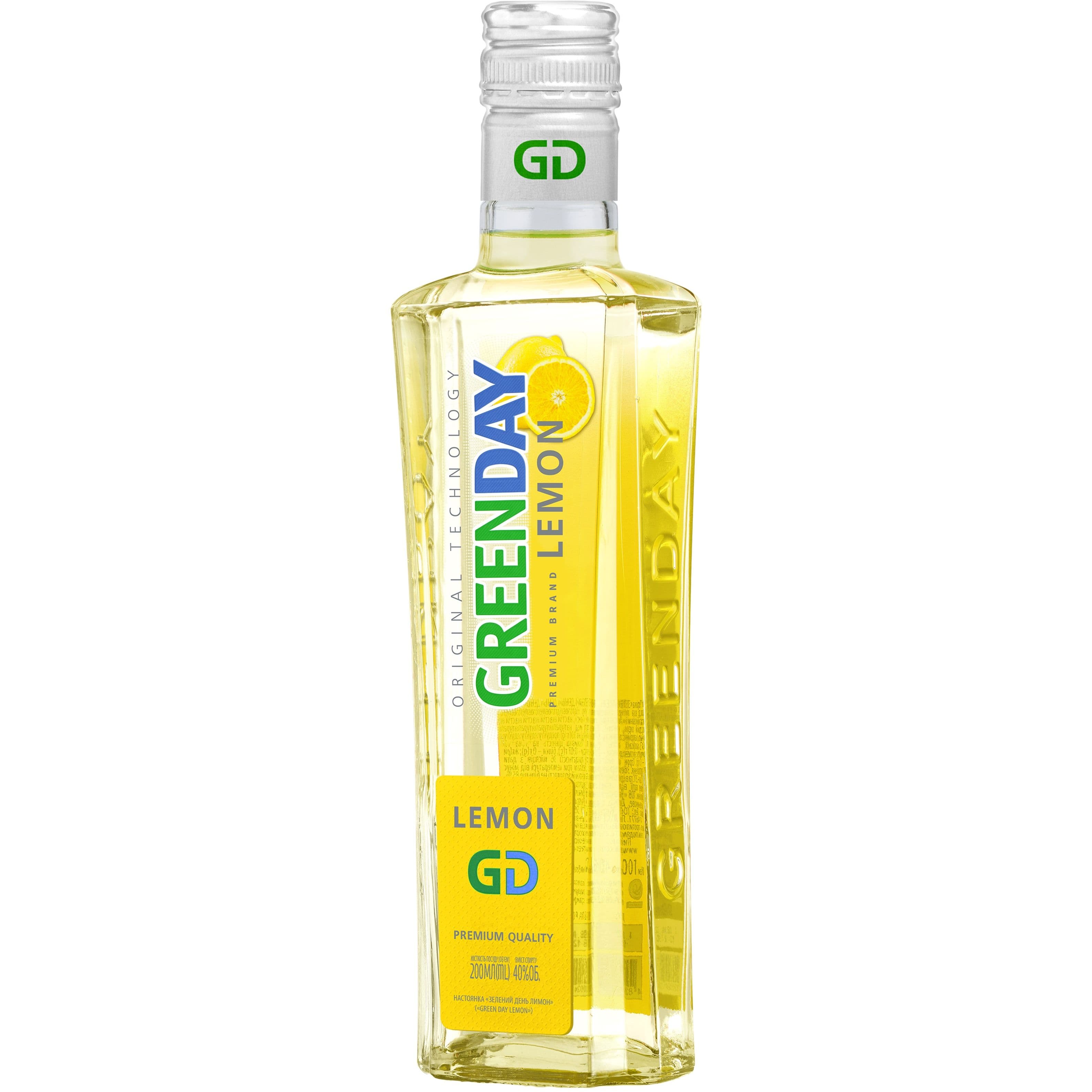 Настоянка Green Day Лимон 40% 0.2 л