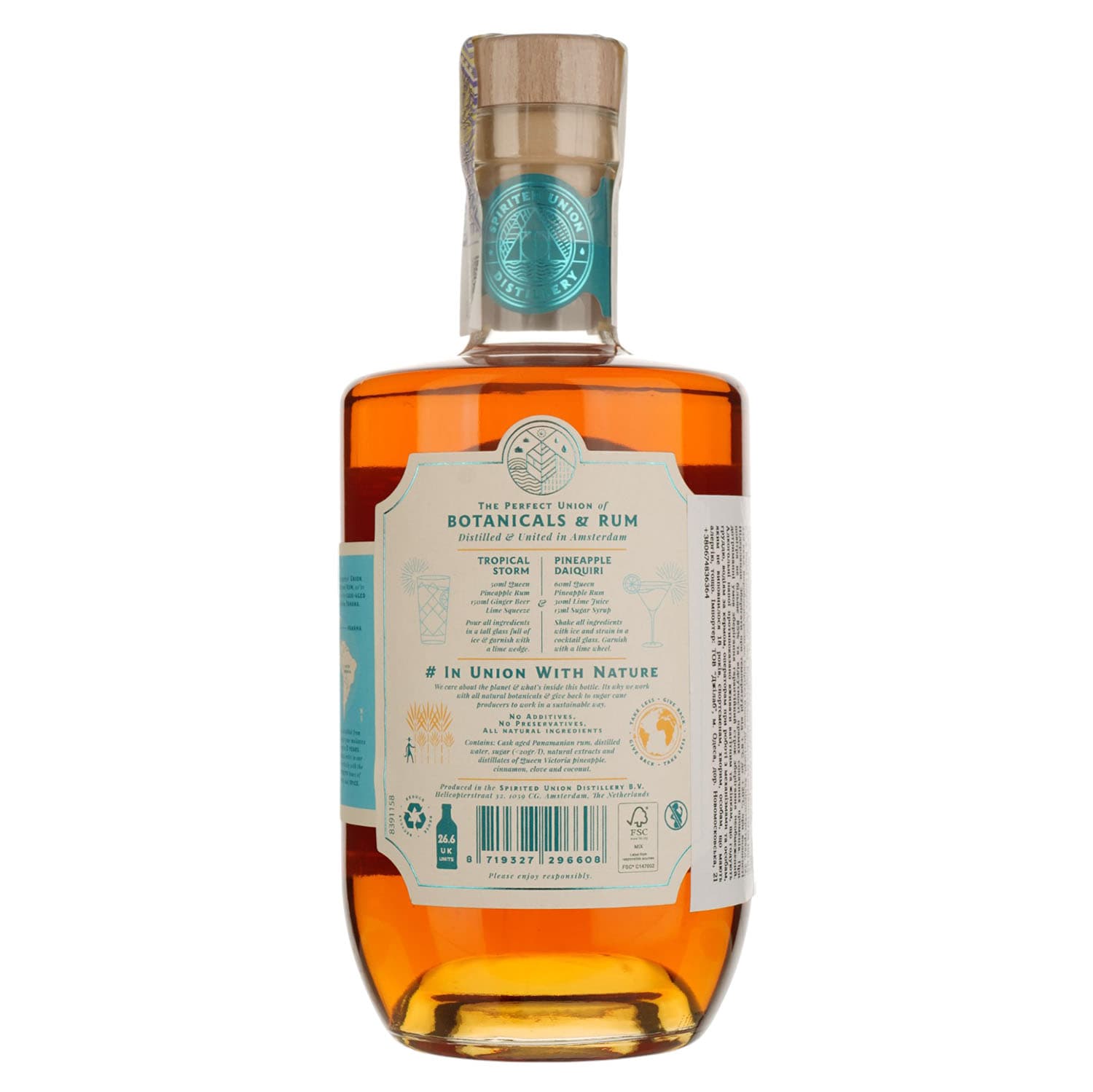 Ром Spirited Union Queen Pineapple Botanical Rum 38% 0.7 л