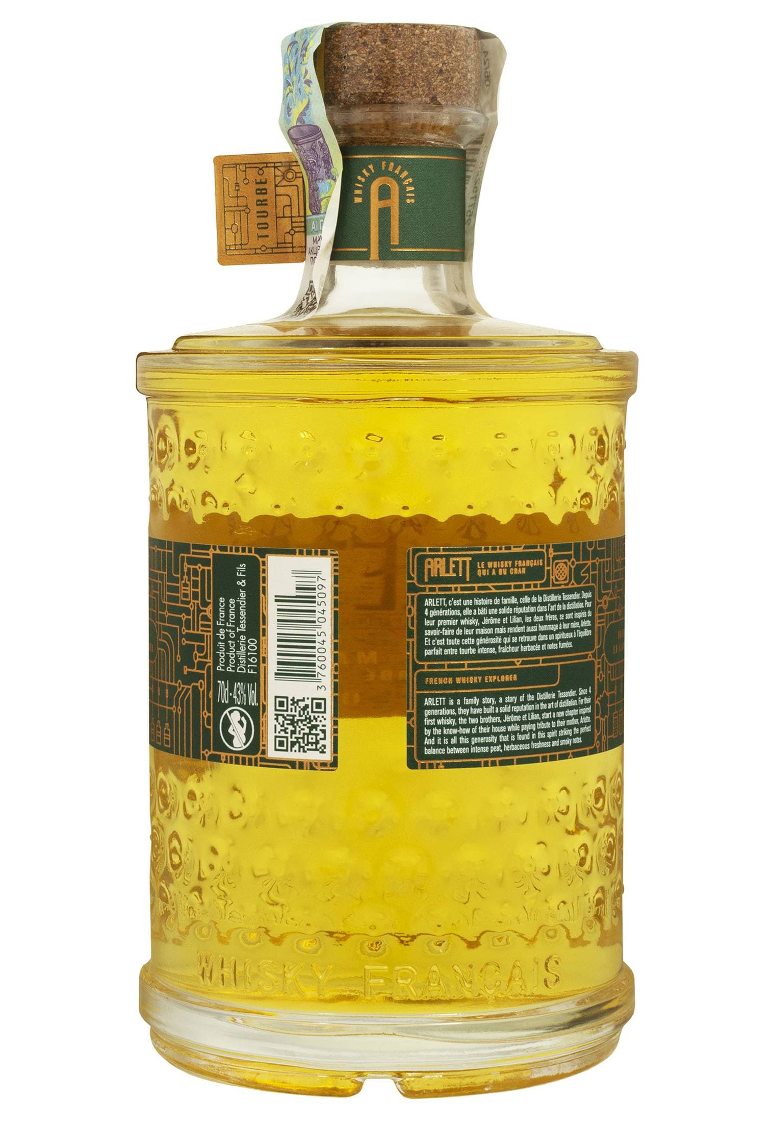 Віскі Arlett Single Malt Tourbe 43% 0.7 л в подарунковій упаковці