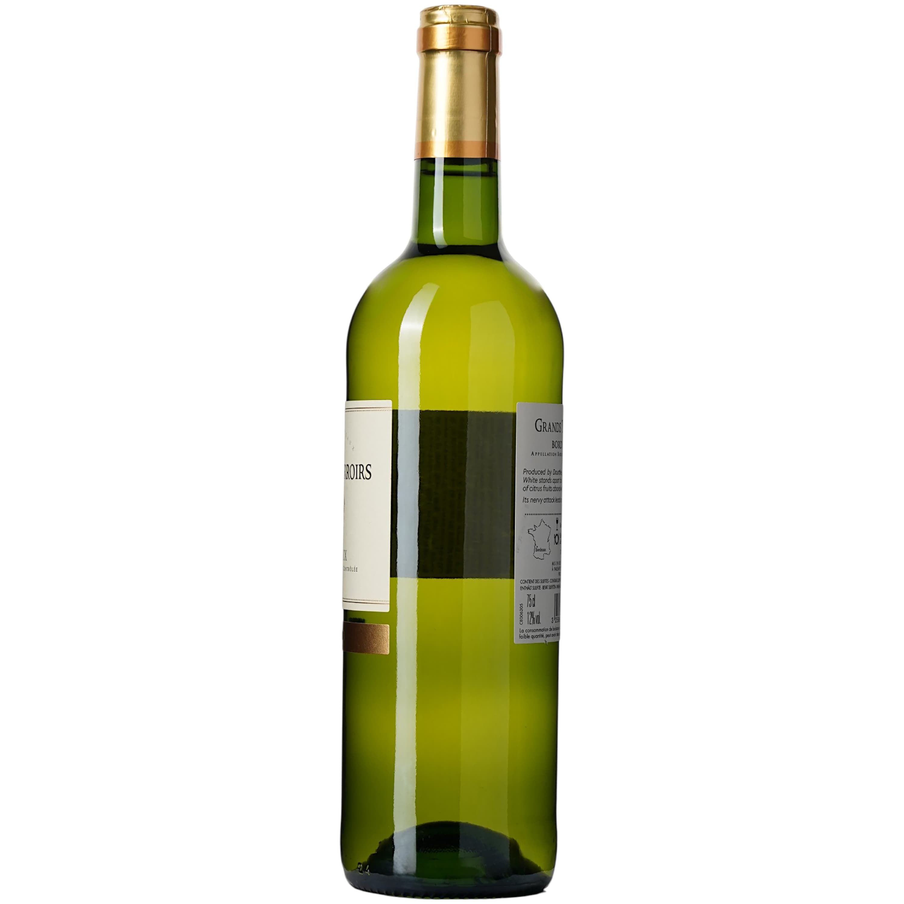 Вино Dourthe Grands Terroirs Bordeaux Blanc, біле, сухе, 11%, 0,75 л
