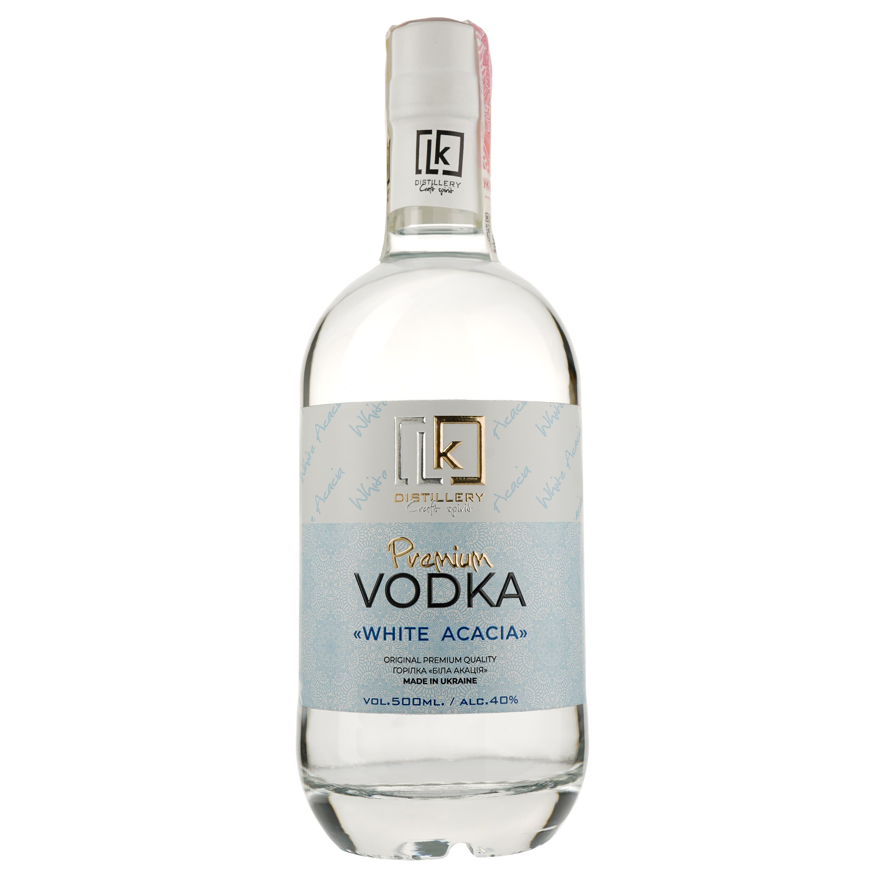 Горілка LK Distillery Premium Біла Акація, 40%, 0,5 л