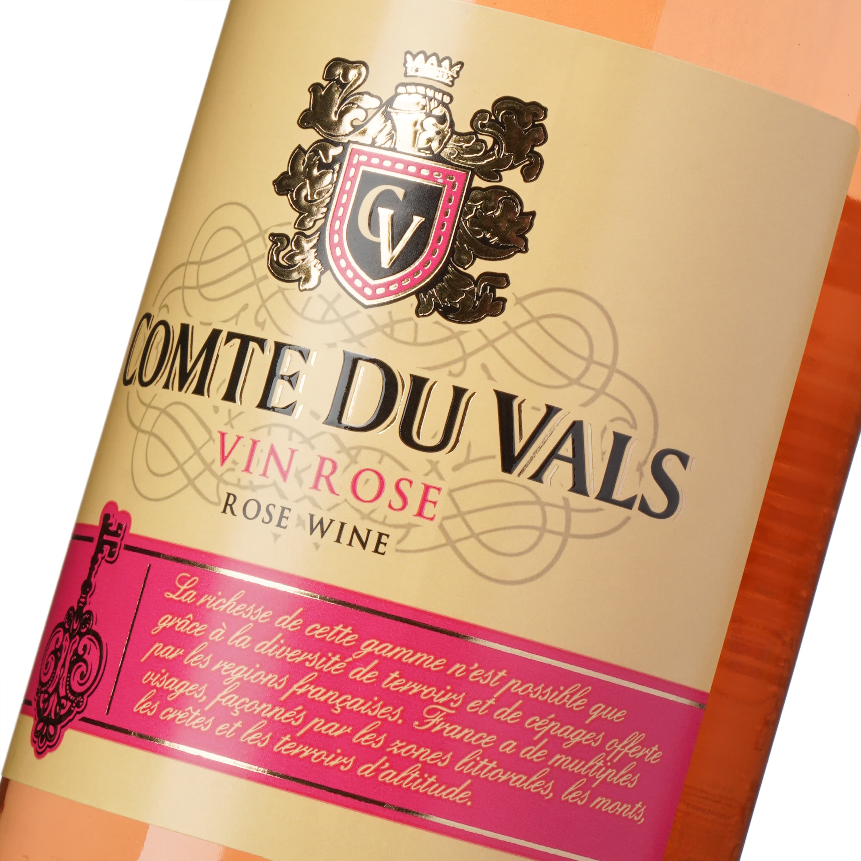 Вино Comte du Vals Rose рожеве сухе 0.75 л