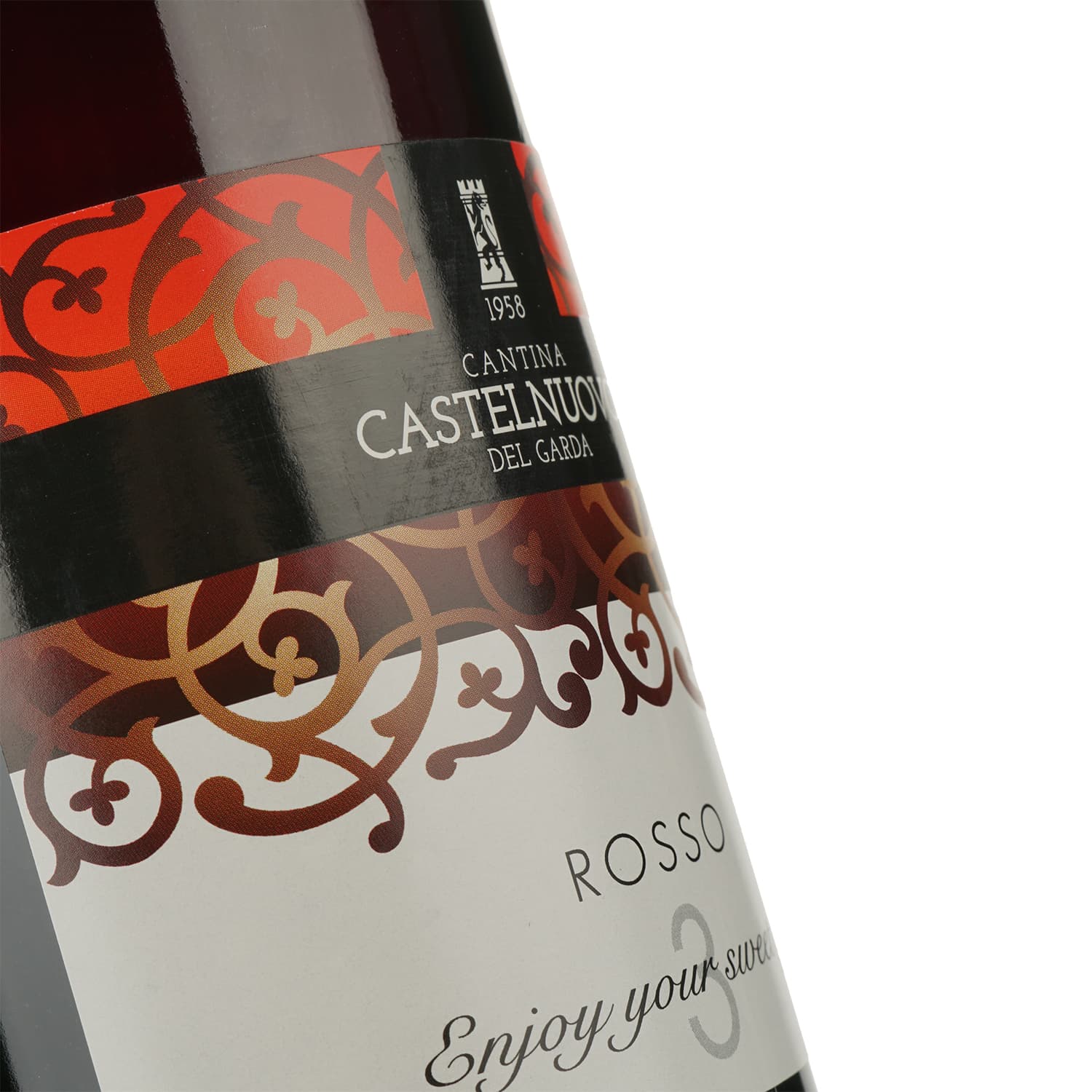 Вино Castelnuovo del Garda Rosso 3 червоне напівсолодке 0.75 л