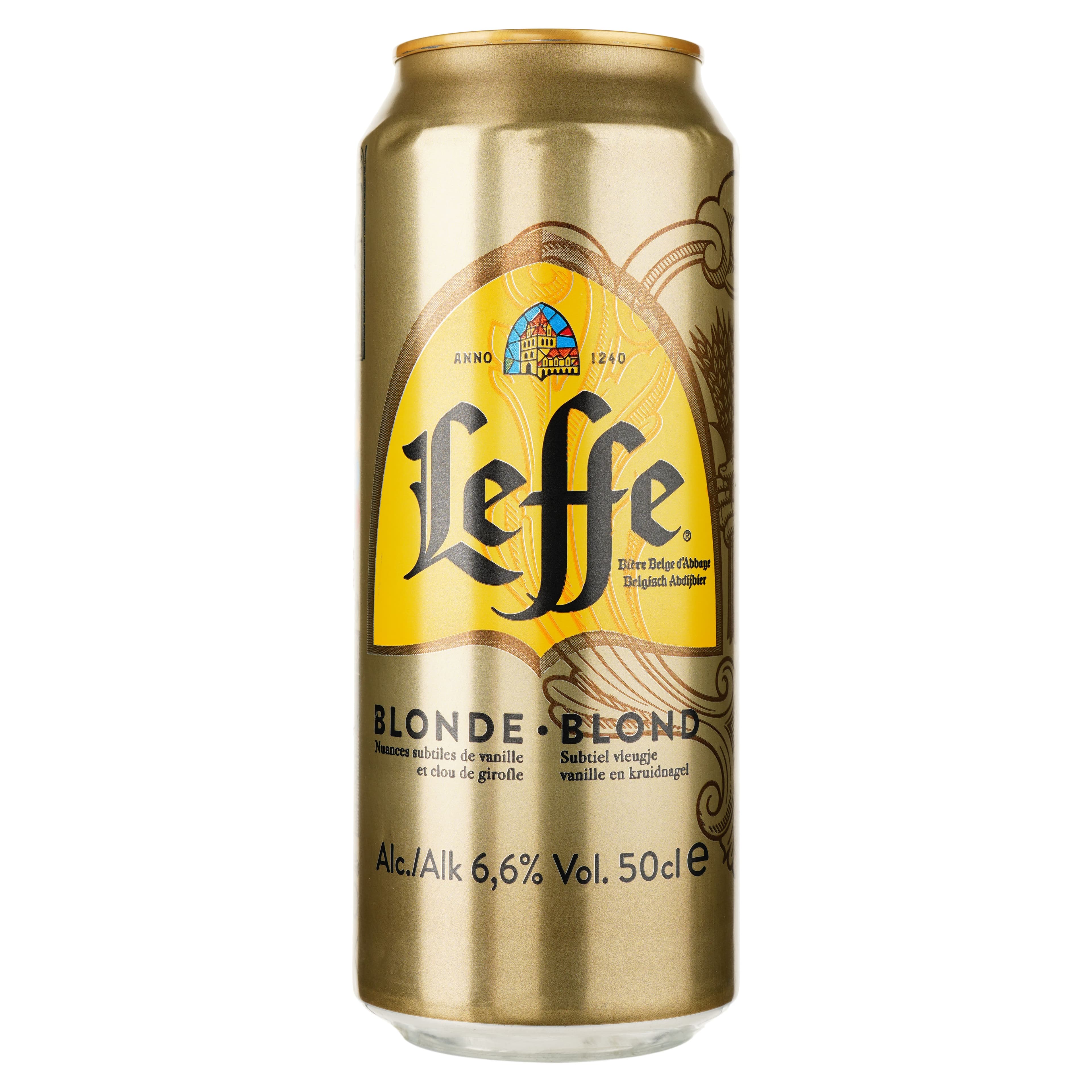 Упаковка пива Leffe Blonde світле 6.6% 12 л з/б (0.5 л х 24 шт.)