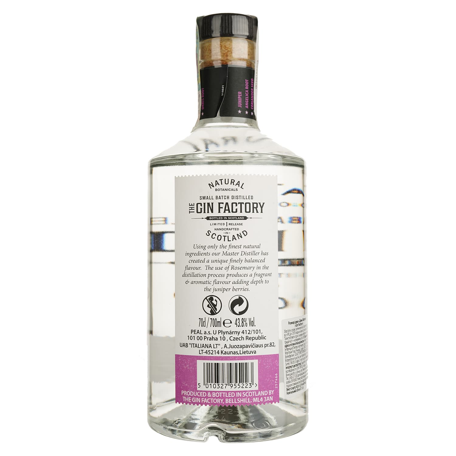 Джин The Gin Factory Small Batch Distilled 43.8% 0.7 л