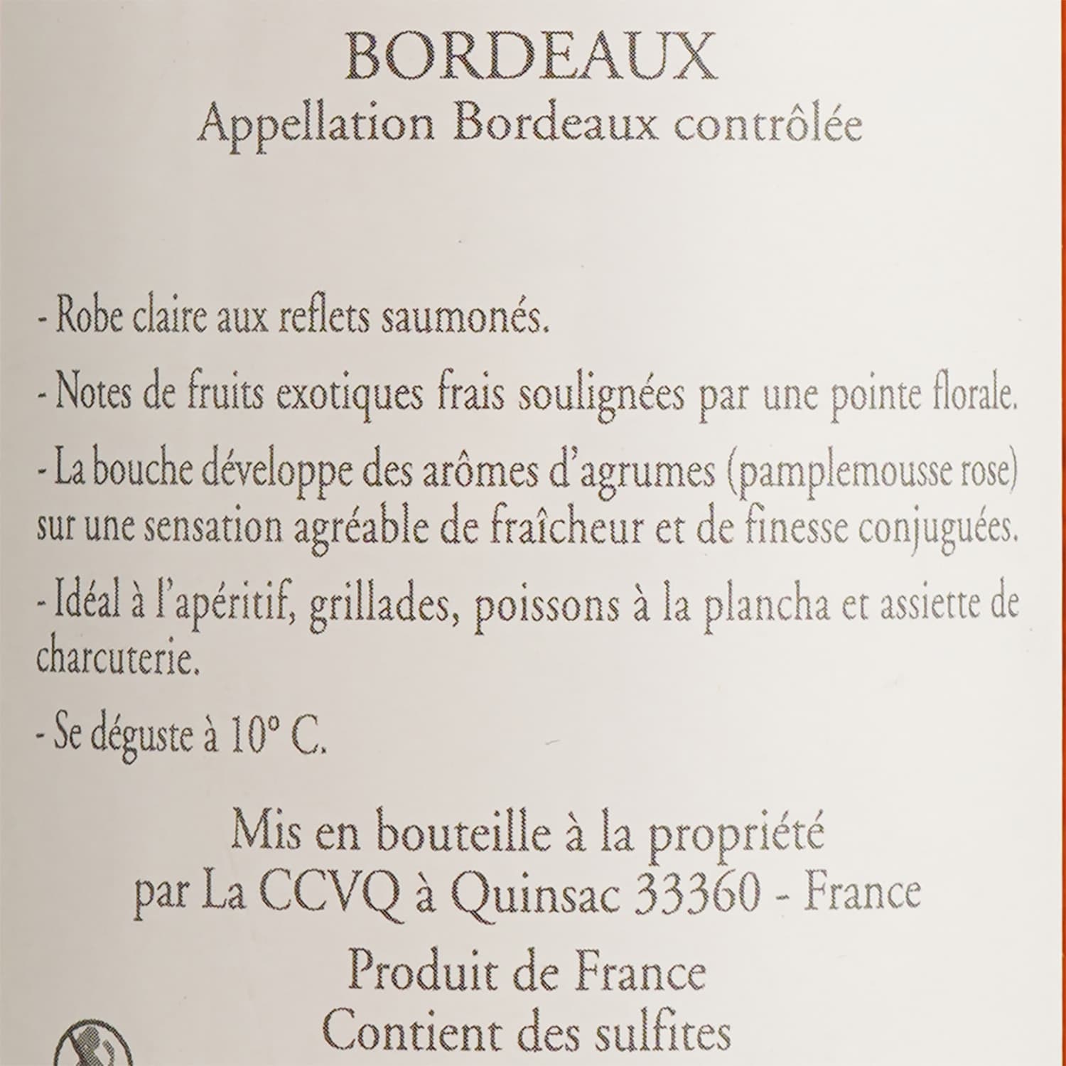 Вино Plein Soleil Bordeaux AOP, рожеве, сухе, 0,75 л