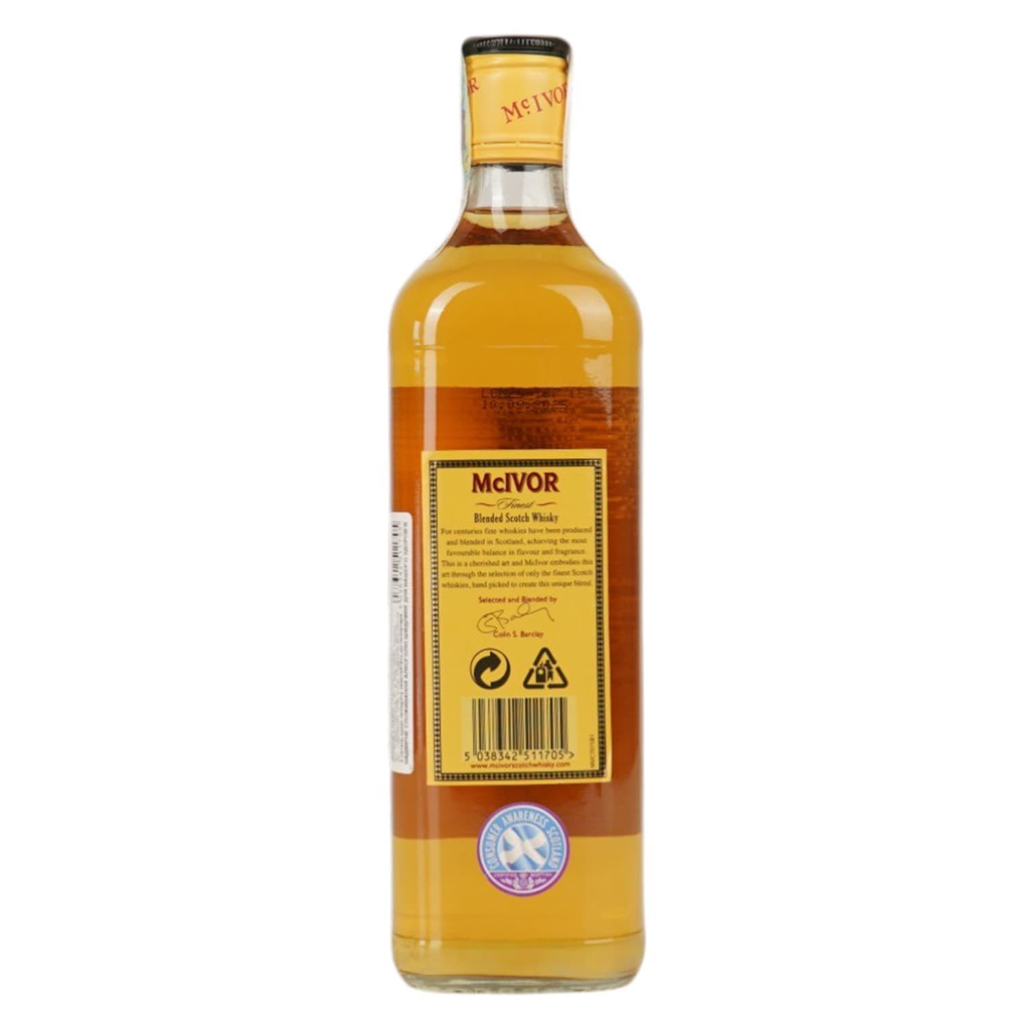Віскі McIvor Finest Blended Scotch Whisky 40% 0.7 л
