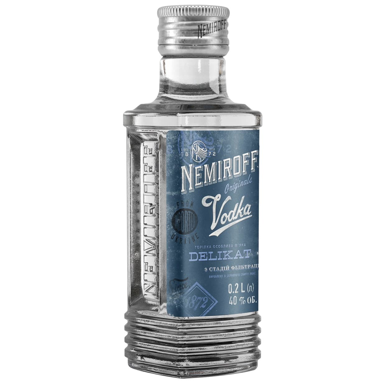 Горілка особлива Nemiroff Originals Делікат м'яка 40% 0.2 л