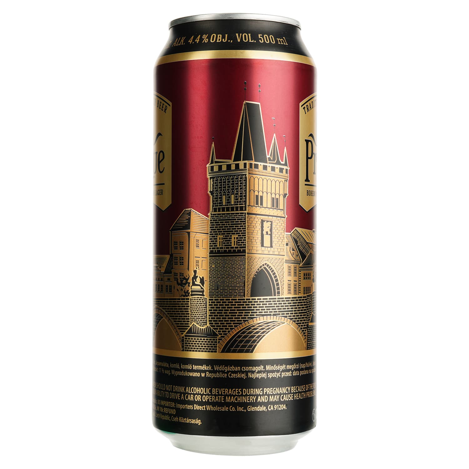 Пиво Old Prague Bohemian Dark Lager, темне, фільтроване, 4,4%, з/б, 0,5 л