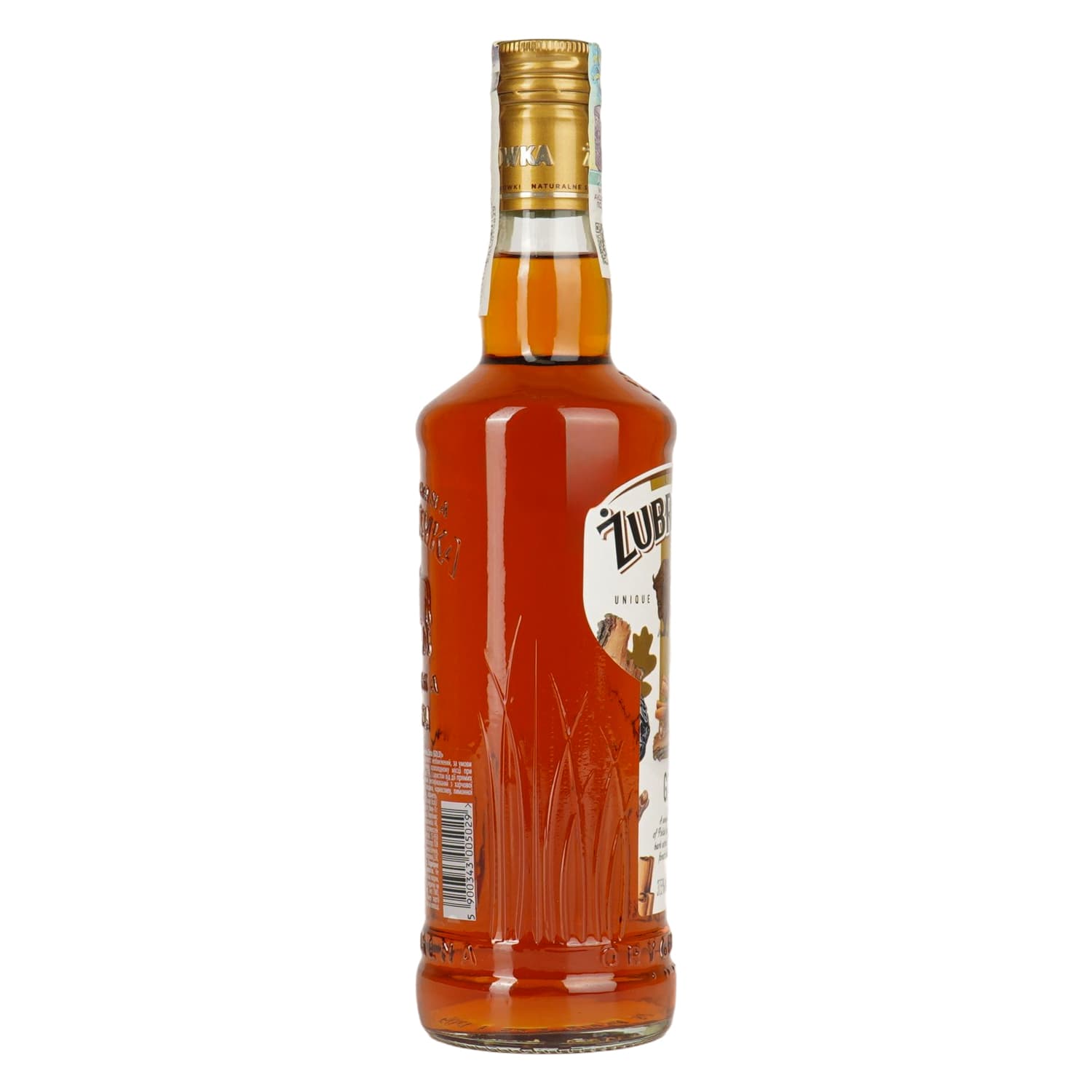 Алкогольний напій Zubrowka Gold 37.5% 0.5 л (596153)
