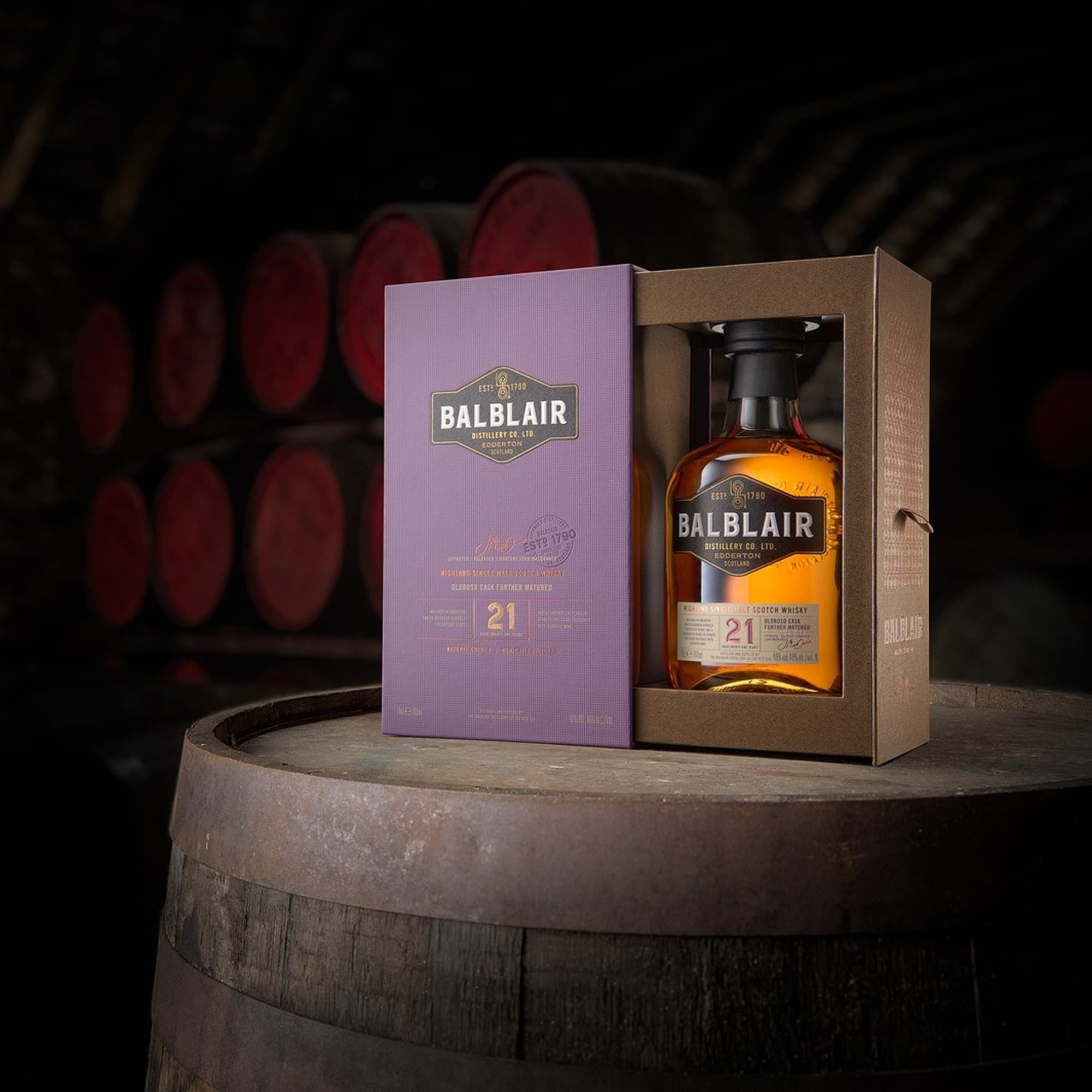 Віскі Balblair Highland Single Malt 21 y.o. 46% 0.7 л