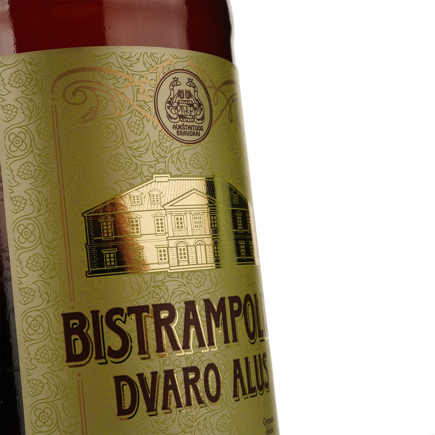 Пиво Bistrampolio Dvaro Alaus світле 5% 1 л