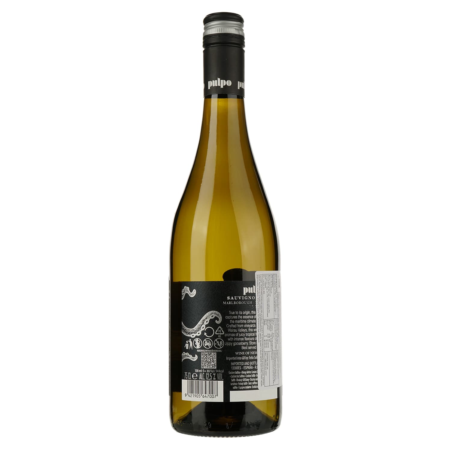Вино Felix Solis Pulpo Sauvignon Blanc Marlborough біле сухе 0.75 л