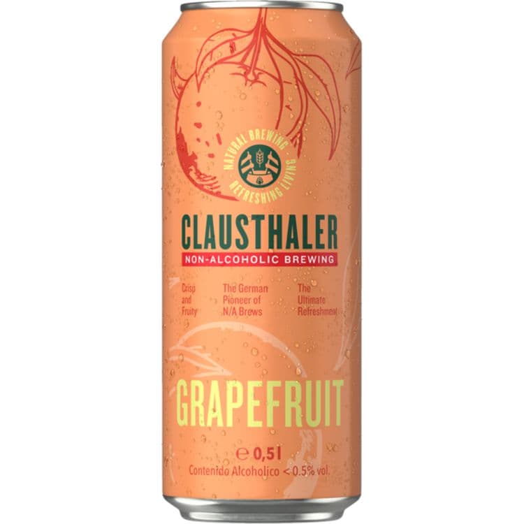 Пиво безалкогольне Clausthaler Grapefruit світле, 0.25%, з/б, 0.5 л