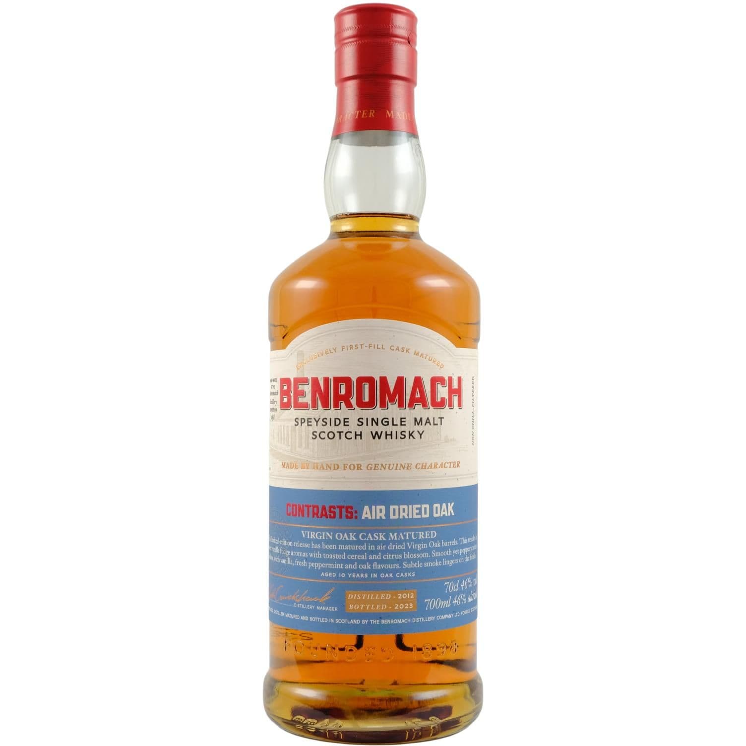 Віскі Benromach Virgin Oak Air Dried 46% 0.7 л в подарунковій коробці